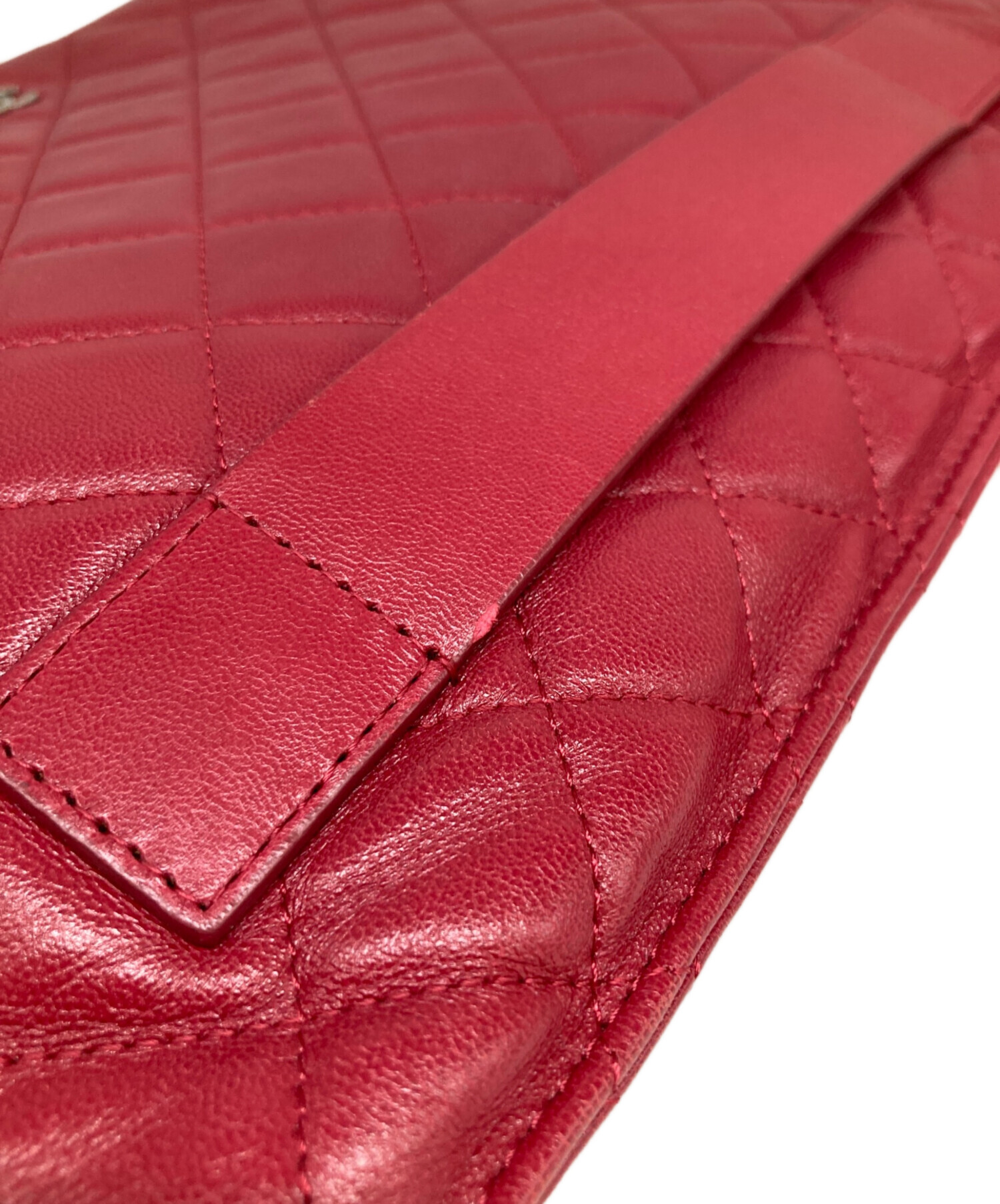 中古・古着通販】CHANEL (シャネル) マトラッセレザークラッチバッグ 