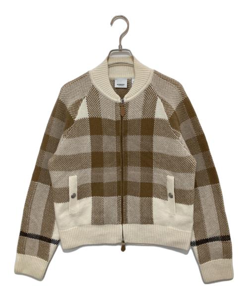美品 Burberry バーバリー ロゴ ウール ボマー ジャケット 中古・古着通販】BURBERRY (バーバリー) チェック ウールカシミア