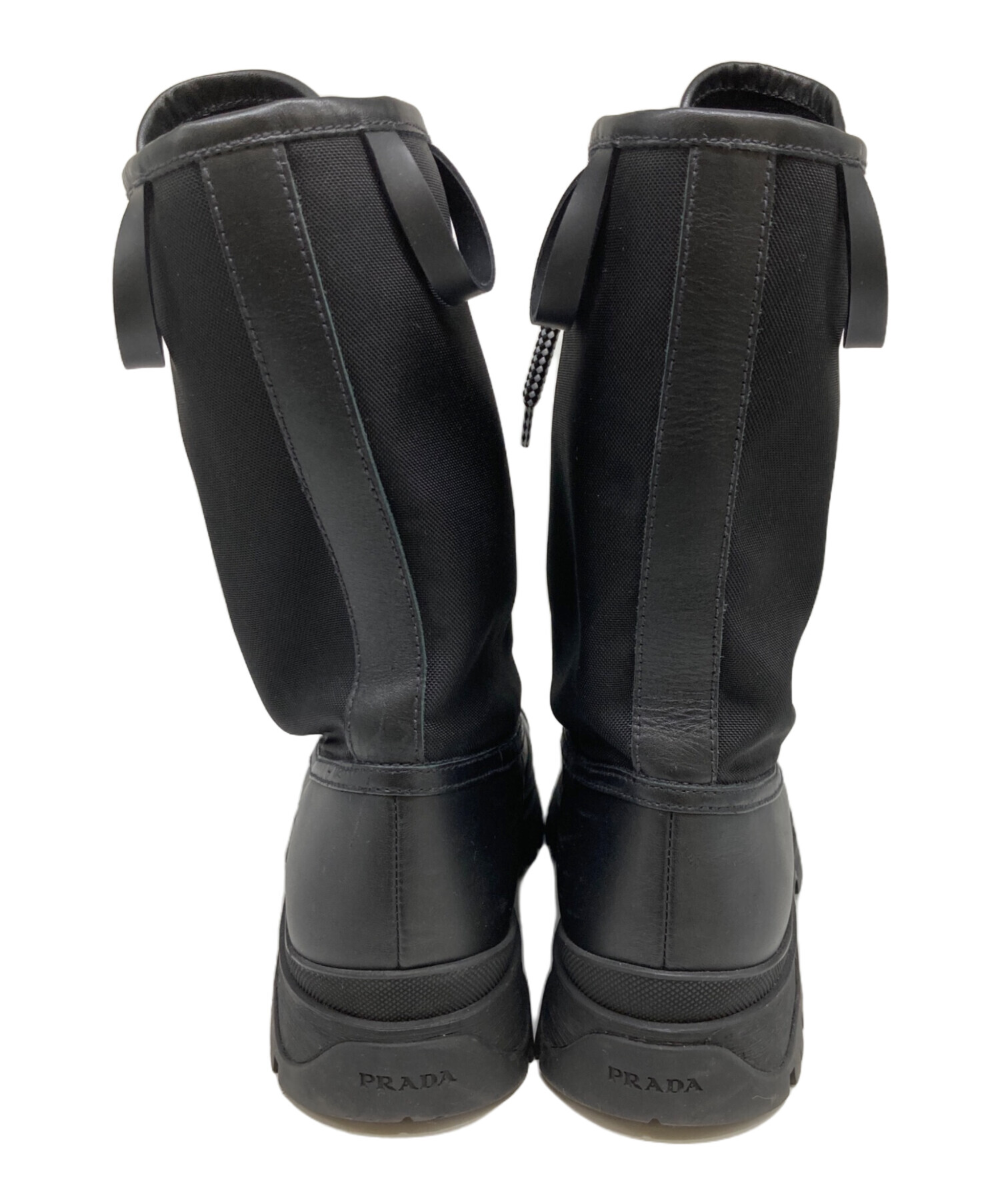 中古・古着通販】PRADA (プラダ) レースアップブーツ ロデオレザー