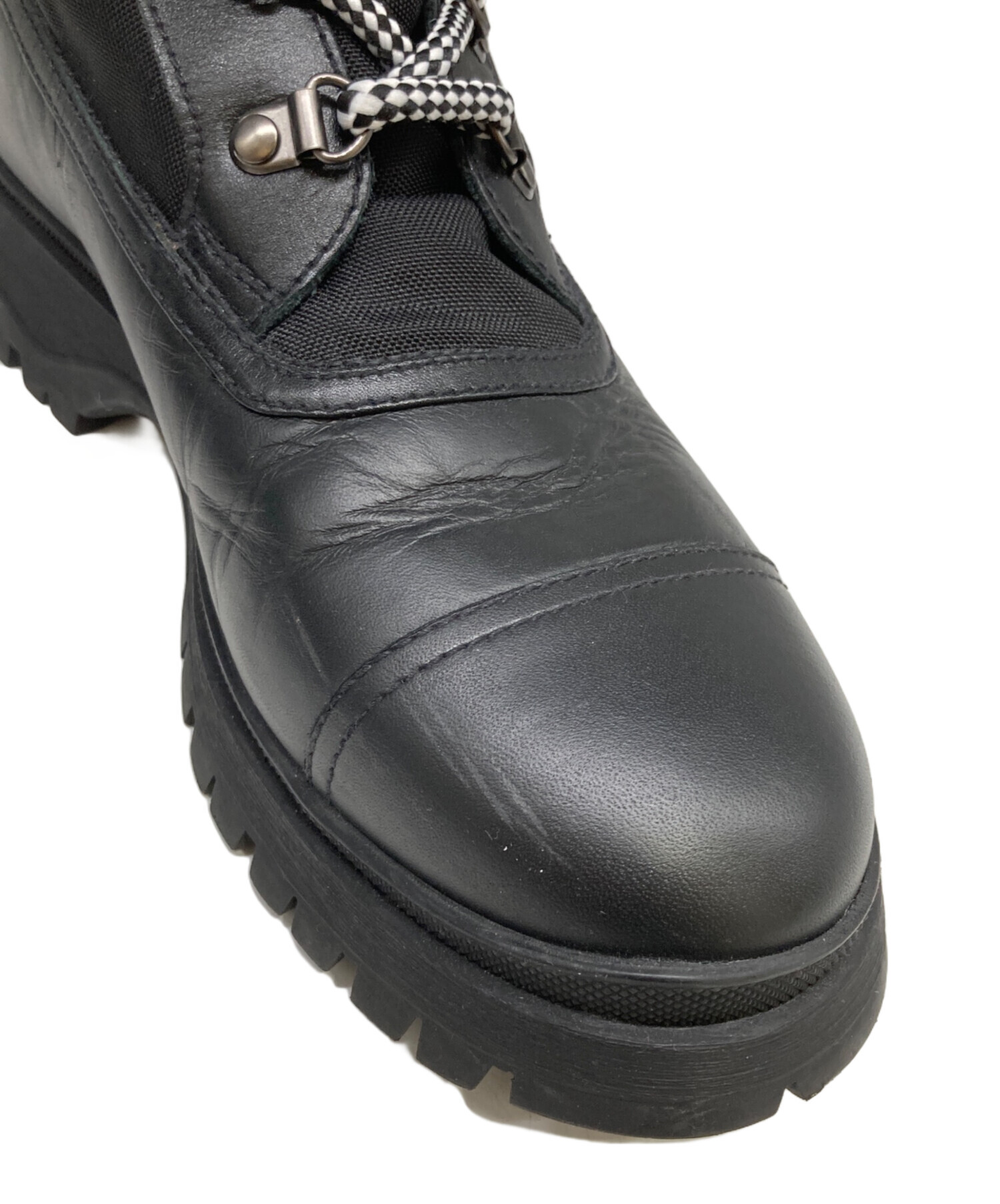 中古・古着通販】PRADA (プラダ) レースアップブーツ ロデオレザー