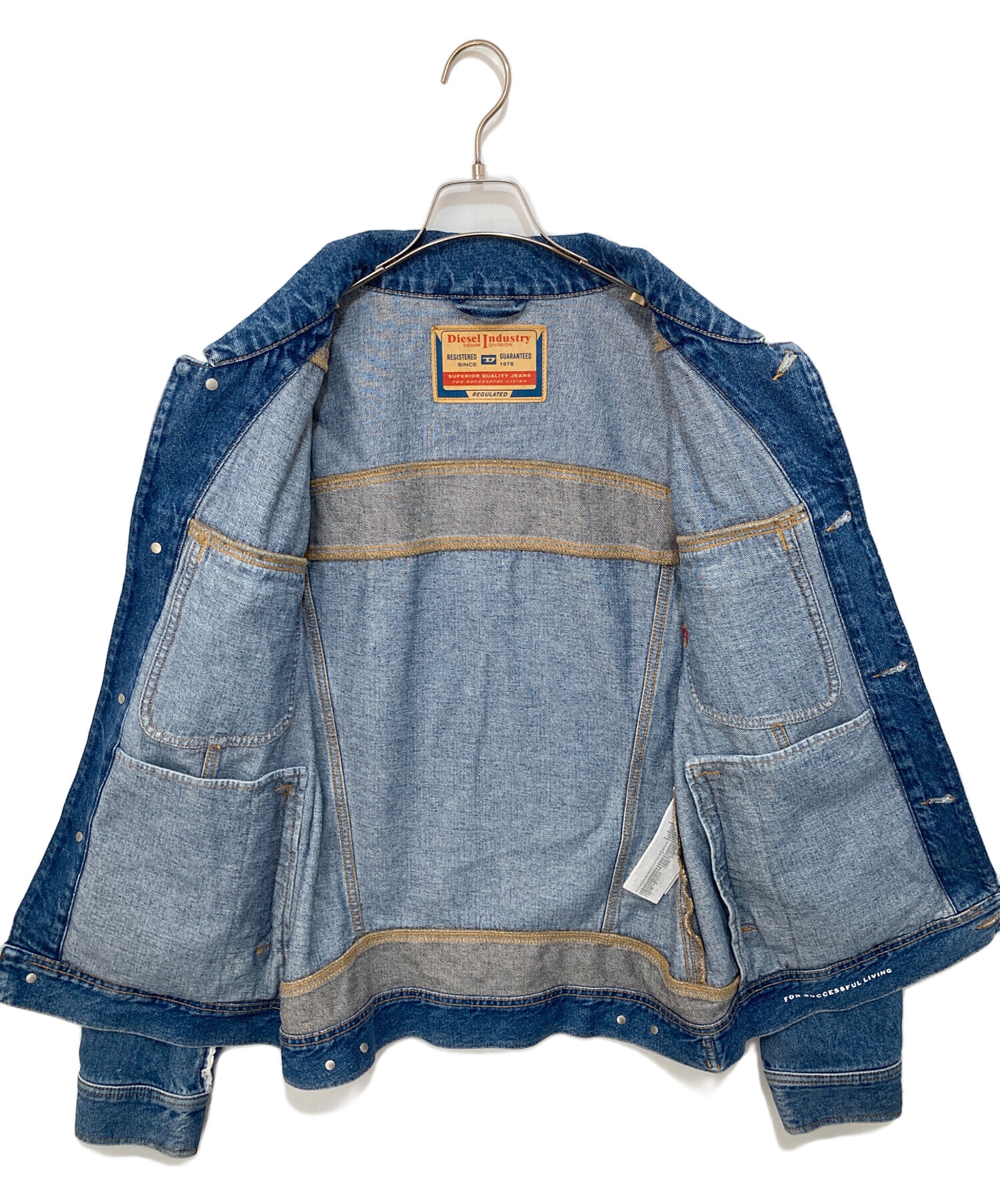 中古・古着通販】DIESEL (ディーゼル) デニムシャツ インディゴ サイズ 