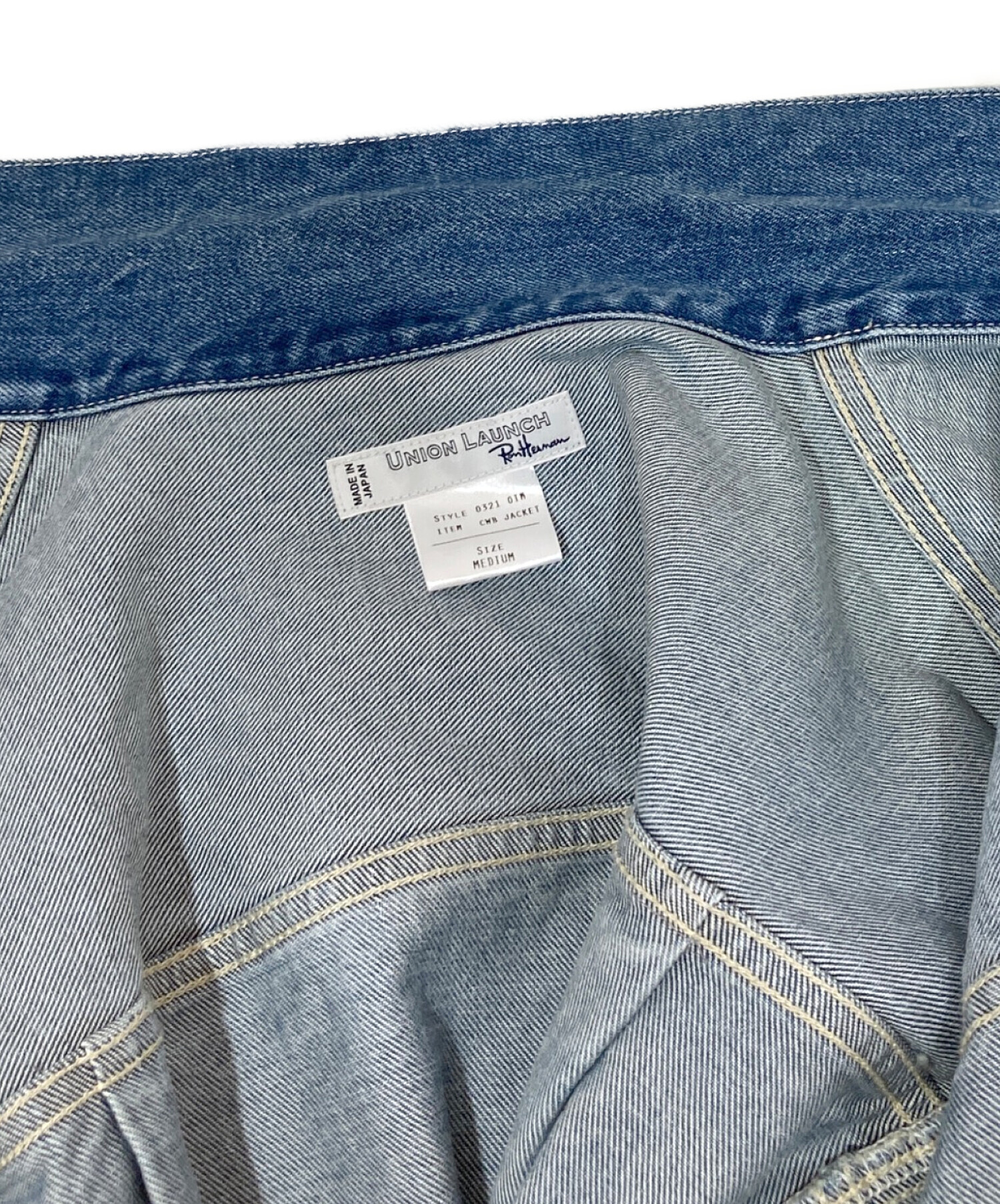 新品UNION LAUNCH ロンハーマン　デニムジャケット UNION LAUNCH for RHC Ron Herman Denim Collectionが2024年 10/26