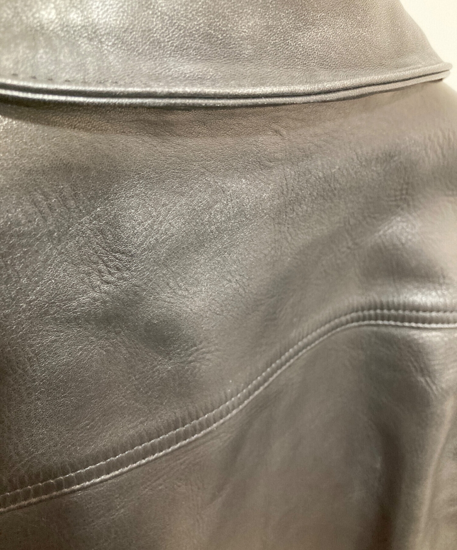 中古・古着通販】time in on (タイムイズオン) LEATHER TRUCKER