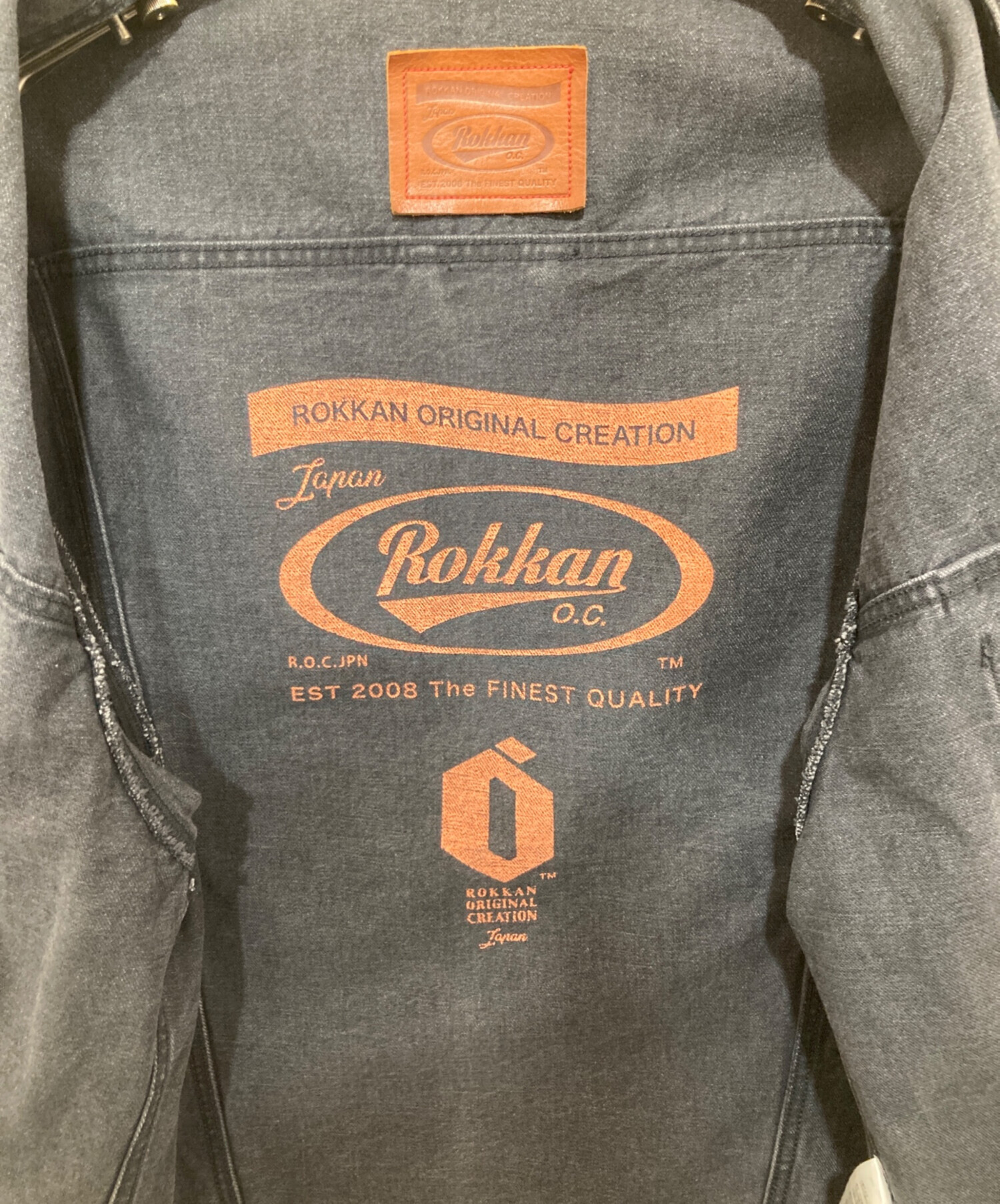 中古・古着通販】ROKKAN (ロッカン) EXTRA CLASSIC BLACK DENIM JACKET