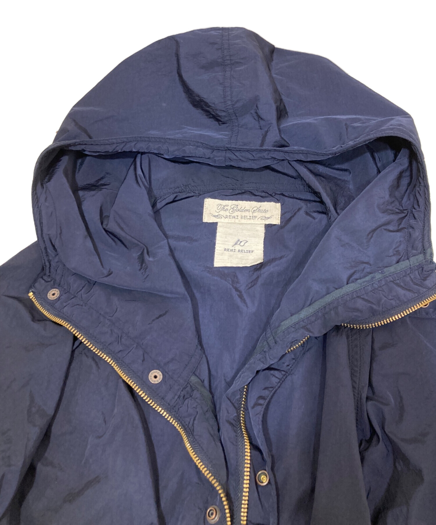 【状態良好】REMI RELIEF Nylon Zip Hood Blouson 中古・古着通販】REMI RELIEF (レミレリーフ) Nylon zip Hood Blouson