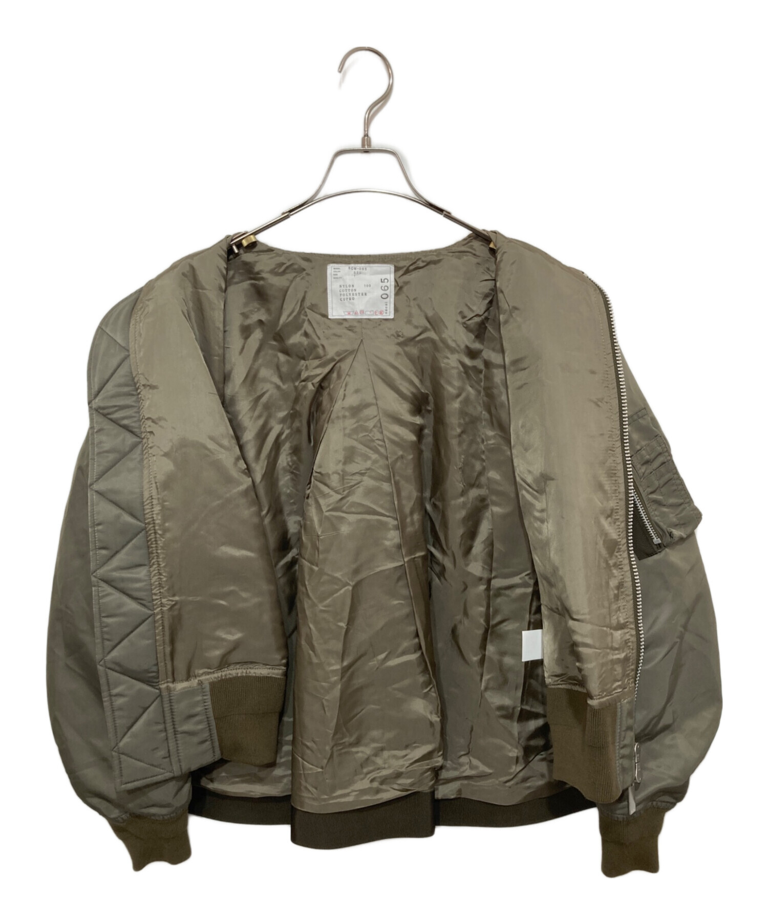 中古・古着通販】sacai (サカイ) Nylon Twill Blouson カーキ サイズ:1
