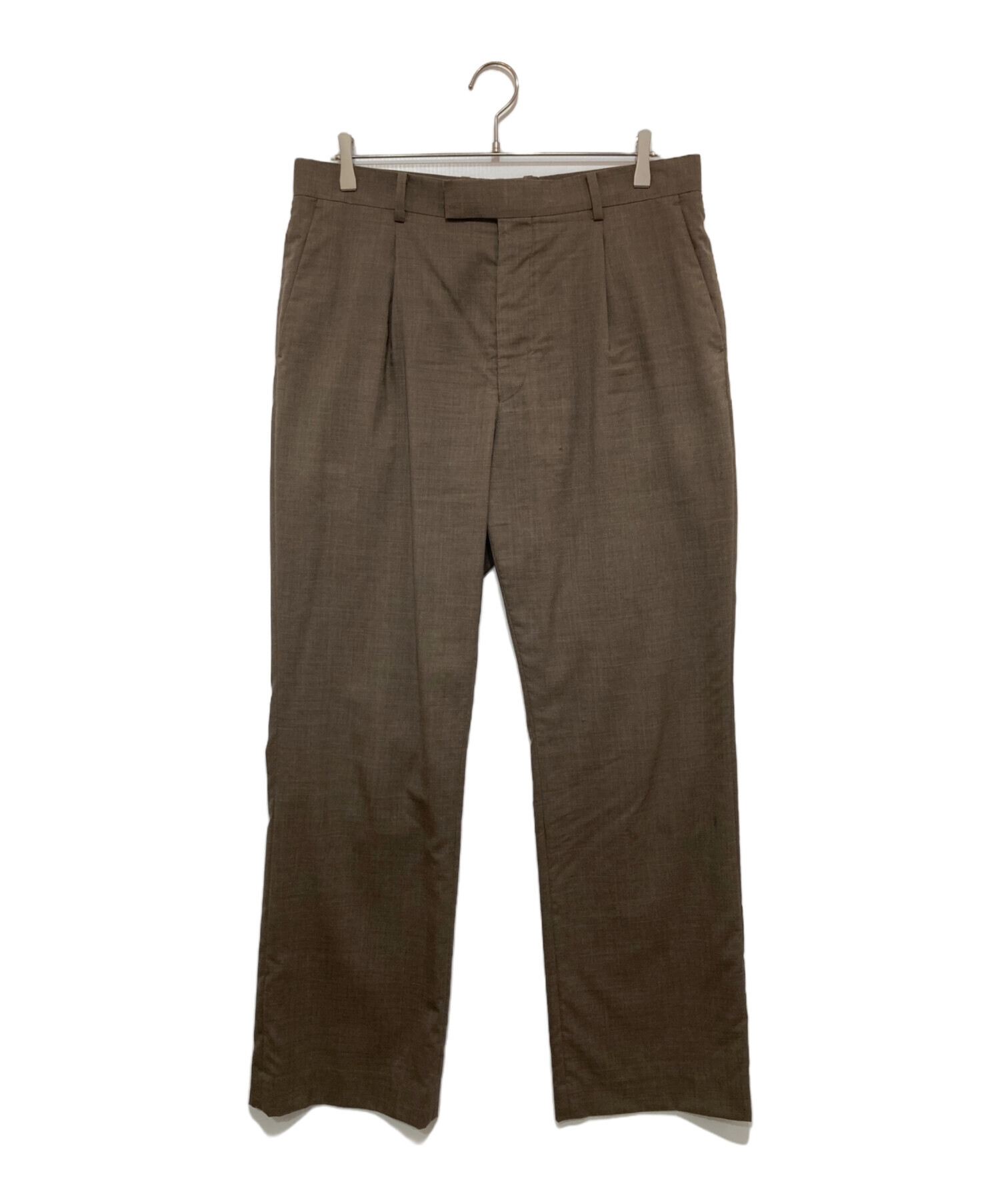 中古・古着通販】AURALEE (オーラリー) TROPICAL WOOL SLACKS ブラウン