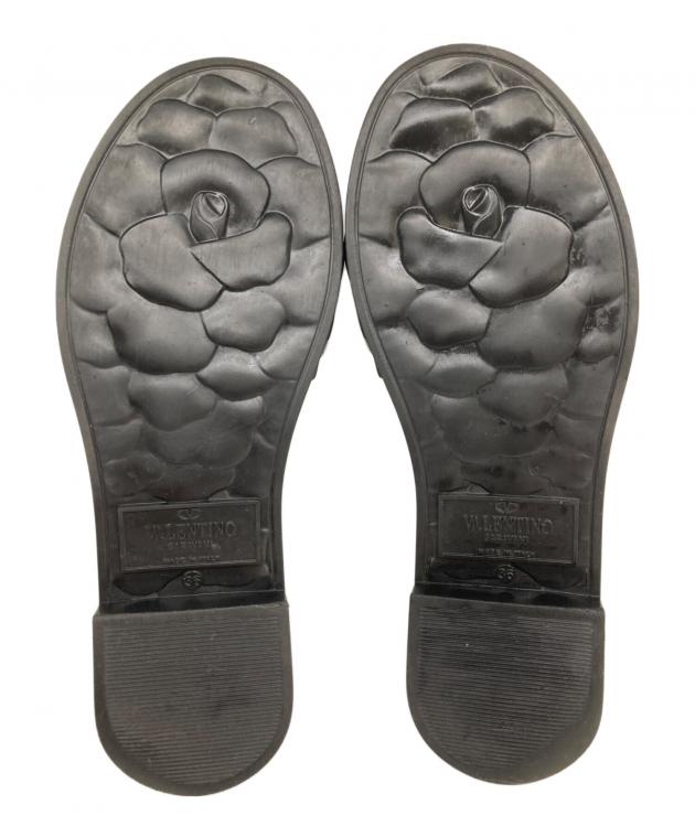 【Valentino】新品未使用 フローラル テクスチャー スライド サンダル 中古・古着通販】VALENTINO (ヴァレンティノ) テクスチャーフローラル