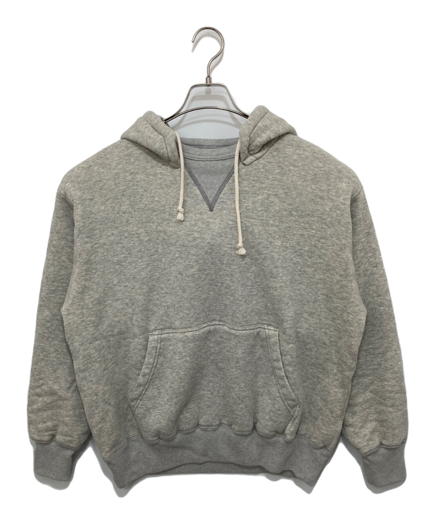 STANDARD CALIFORNIA スタンダードカリフォルニア パーカー ヘザーグレー サイズ:XL | 24AW バックロゴ 後付け ダブルフェイス スウェット パーカー (SD Logo After Hood Sweat) | トップス フーディー 【メンズ】【中古】【K4563】 中古・古着通販】STANDARD CALIFORNIA (スタンダードカリフォルニア