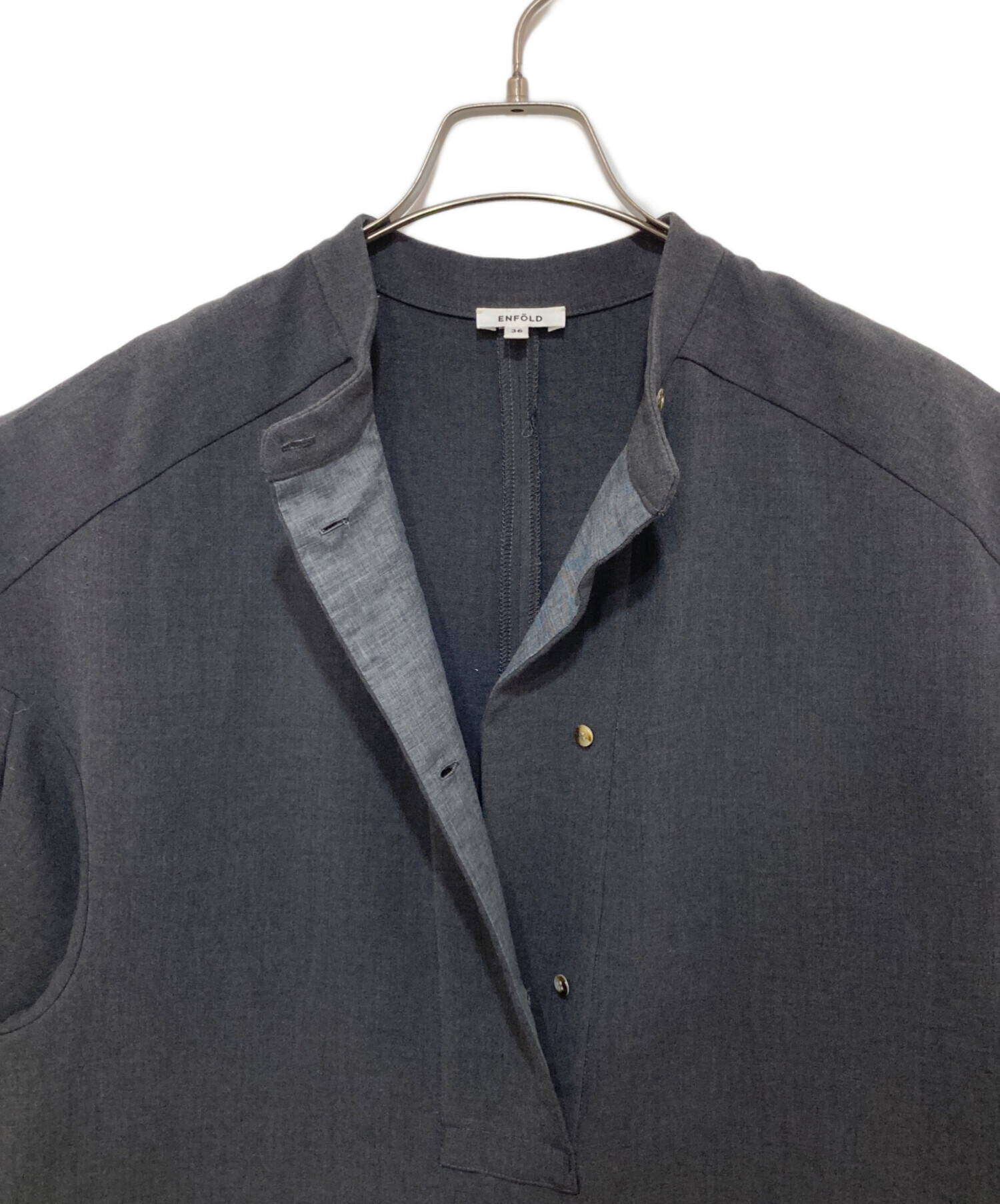 中古・古着通販】ENFOLD (エンフォルド) MINIMAL ALL IN ONE グレー