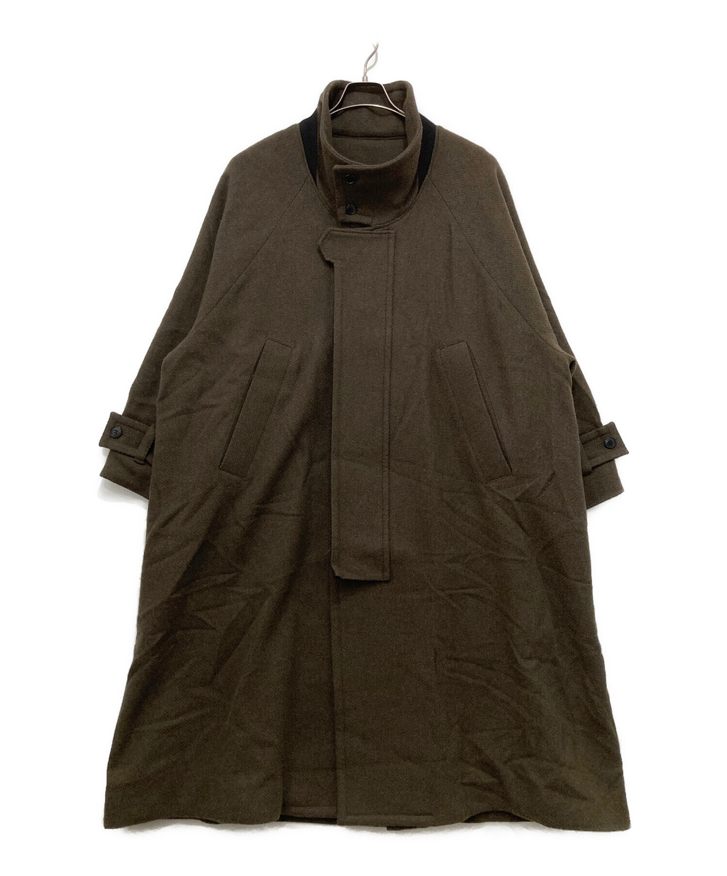 中古・古着通販】VOAAOV (ヴォアーブ) オイルカットウールロングコート