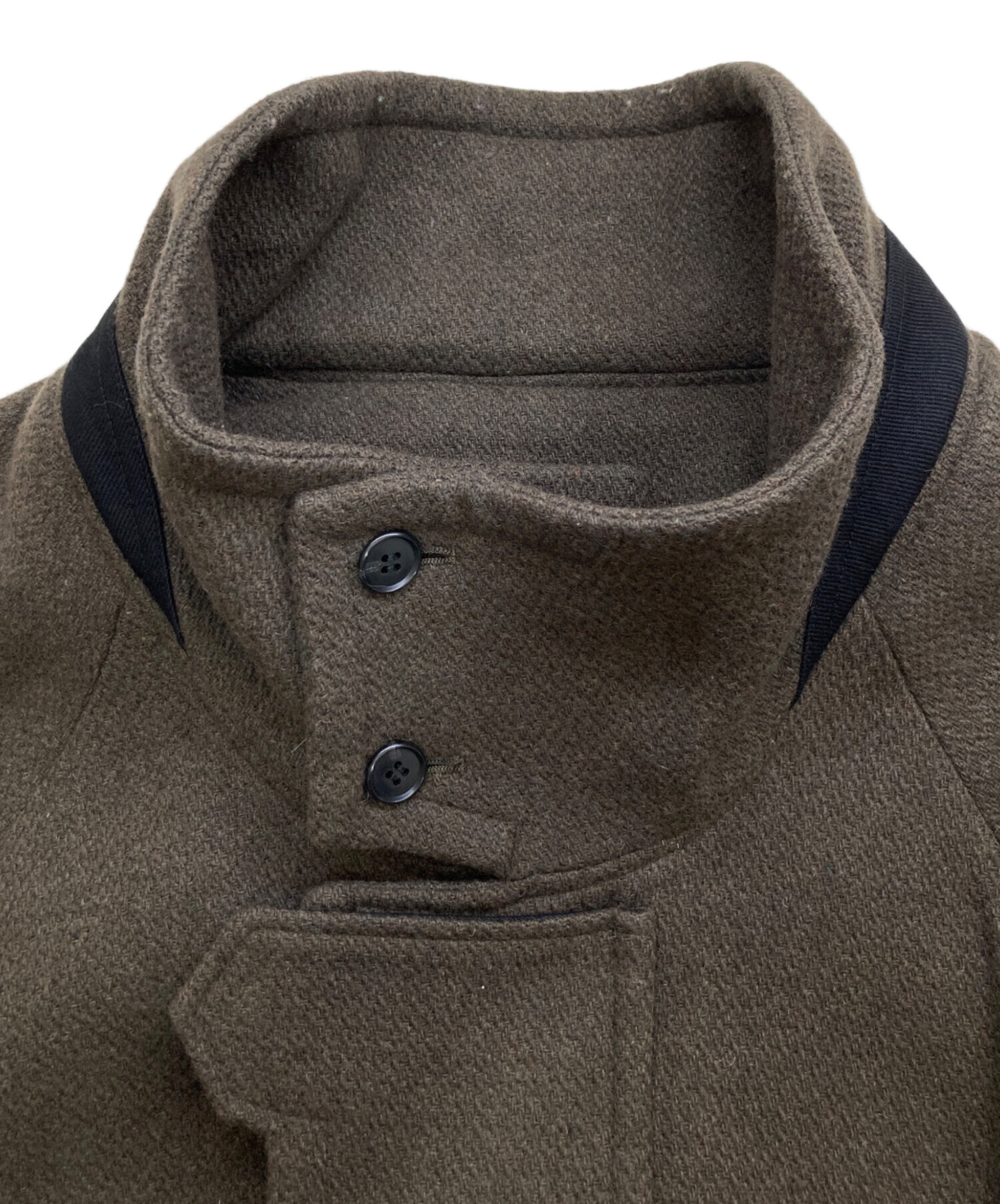 中古・古着通販】VOAAOV (ヴォアーブ) オイルカットウールロングコート