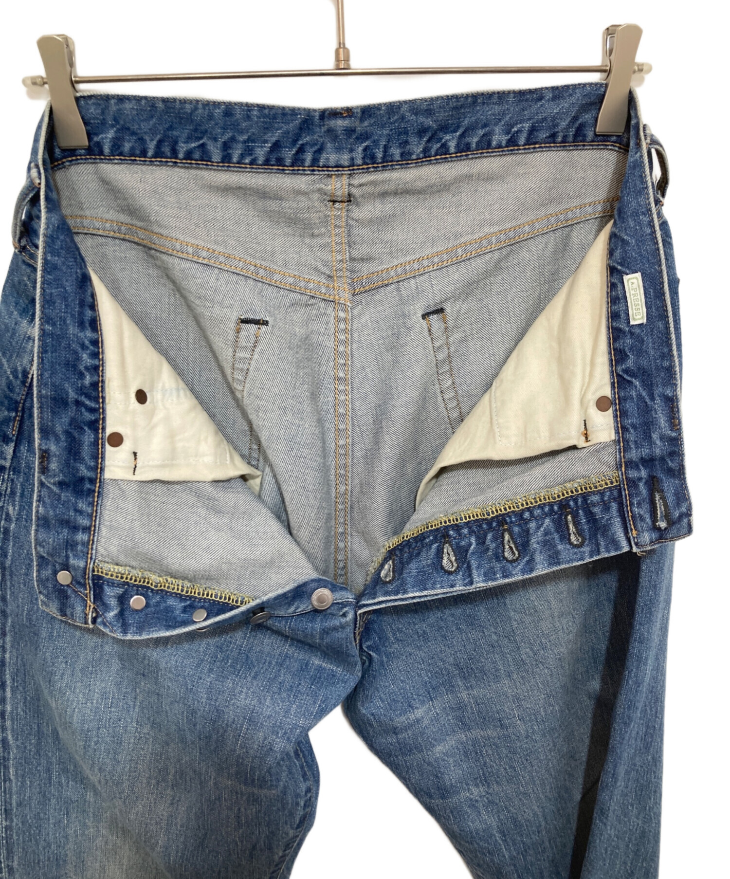 中古・古着通販】A.PRESSE (アプレッセ) Washed Denim Pants E bleach 