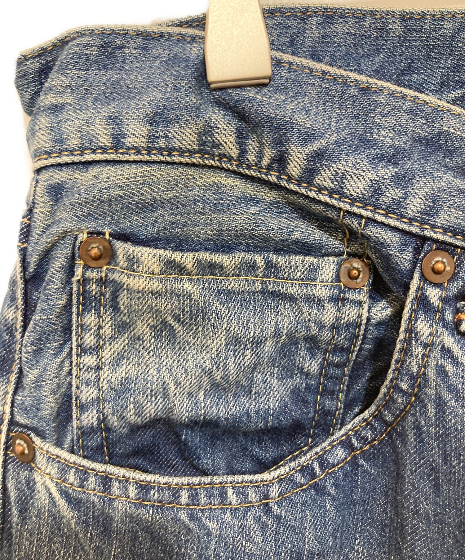中古・古着通販】A.PRESSE (アプレッセ) Washed Denim Pants E bleach 