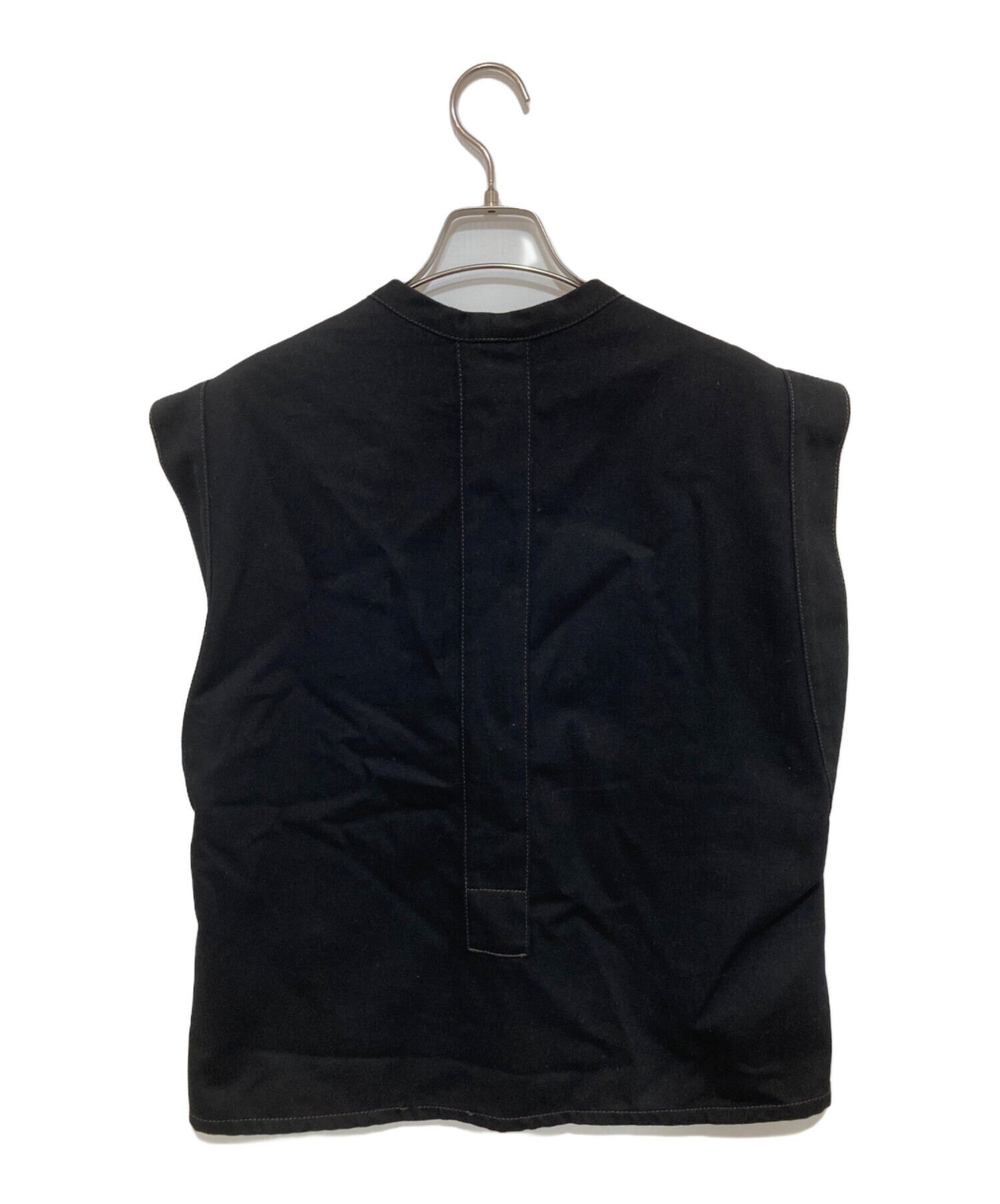 中古・古着通販】LEMAIRE (ルメール) CHASUBLE/デニムベスト ブラック 