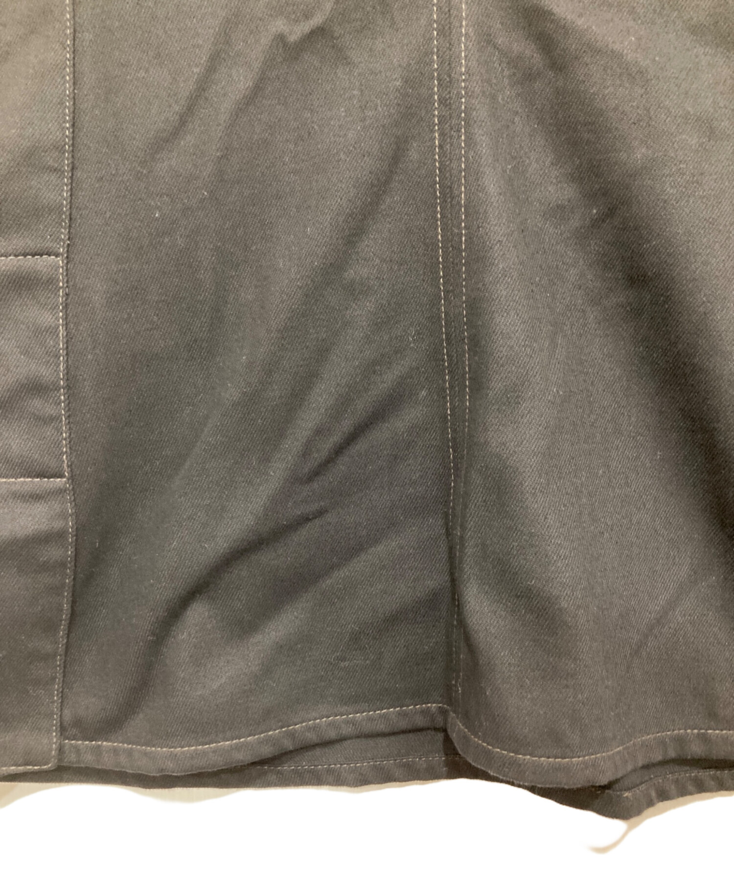 中古・古着通販】LEMAIRE (ルメール) CHASUBLE/デニムベスト ブラック 
