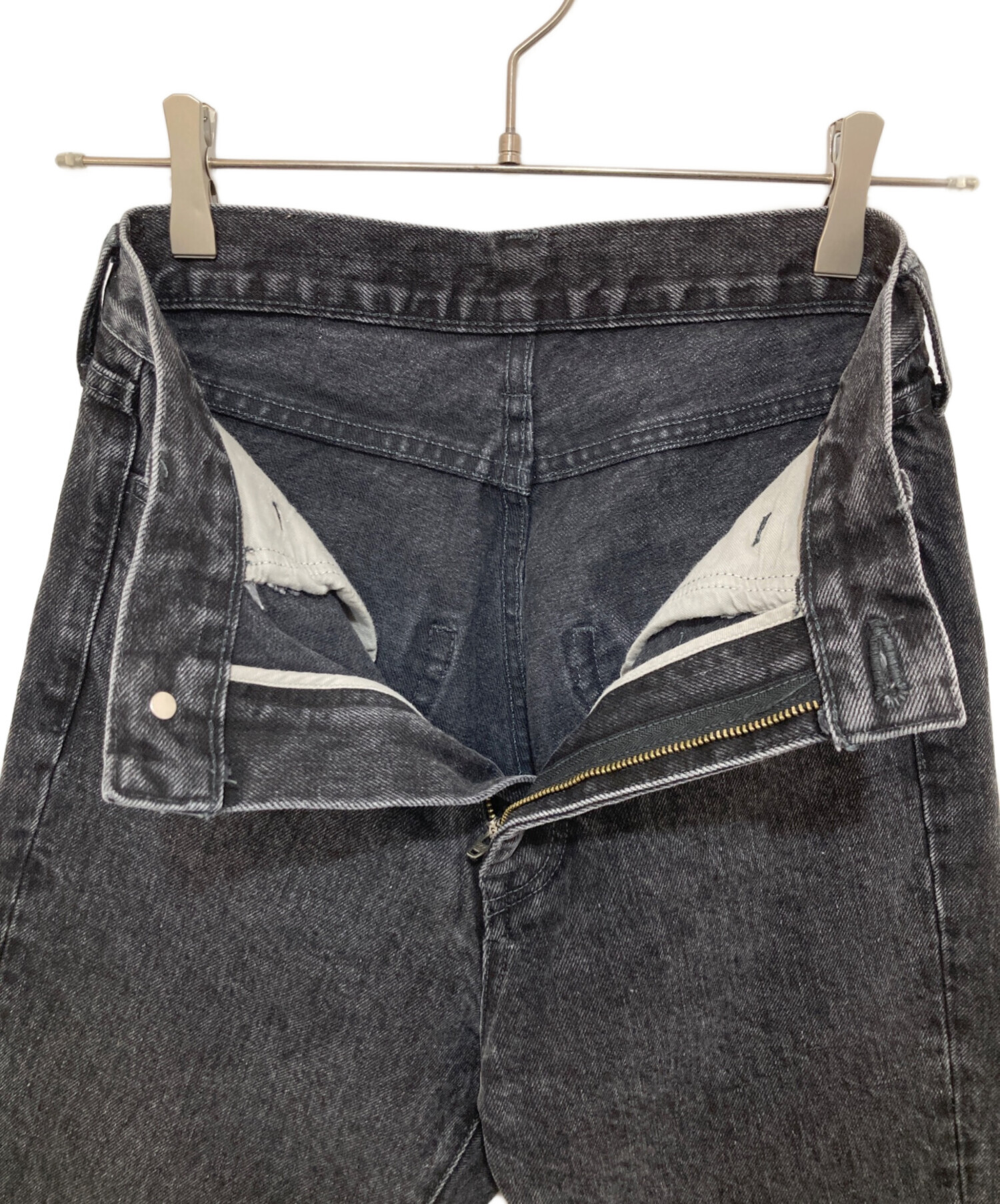 中古・古着通販】SIIILON (シーロン) Breaking denim&sweat ブラック