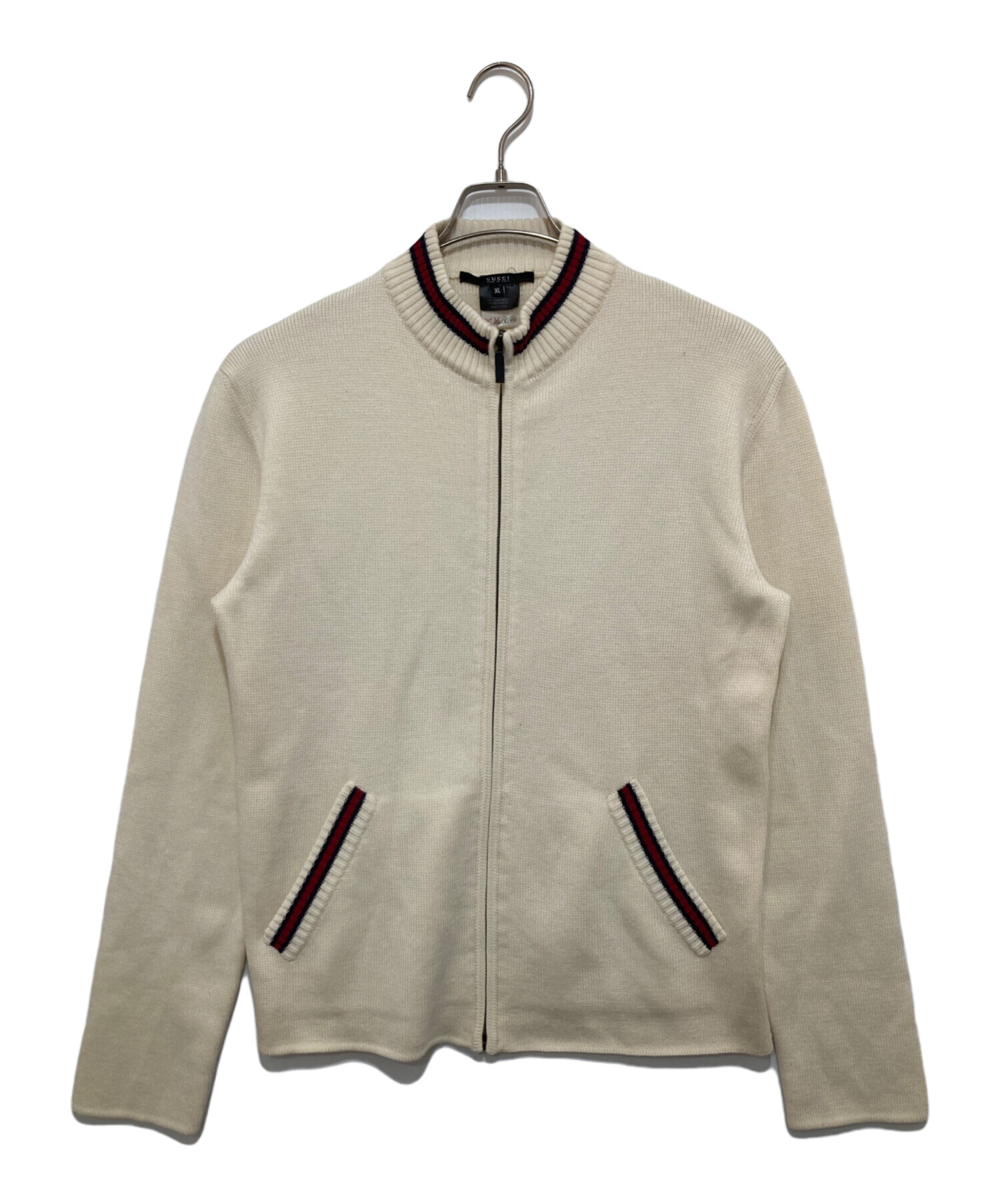 18488✨️グッチ M シェリーライン ドライバーズニットジャケット ブルゾン 中古・古着通販】GUCCI (グッチ) シェリーライン ジップアップニット