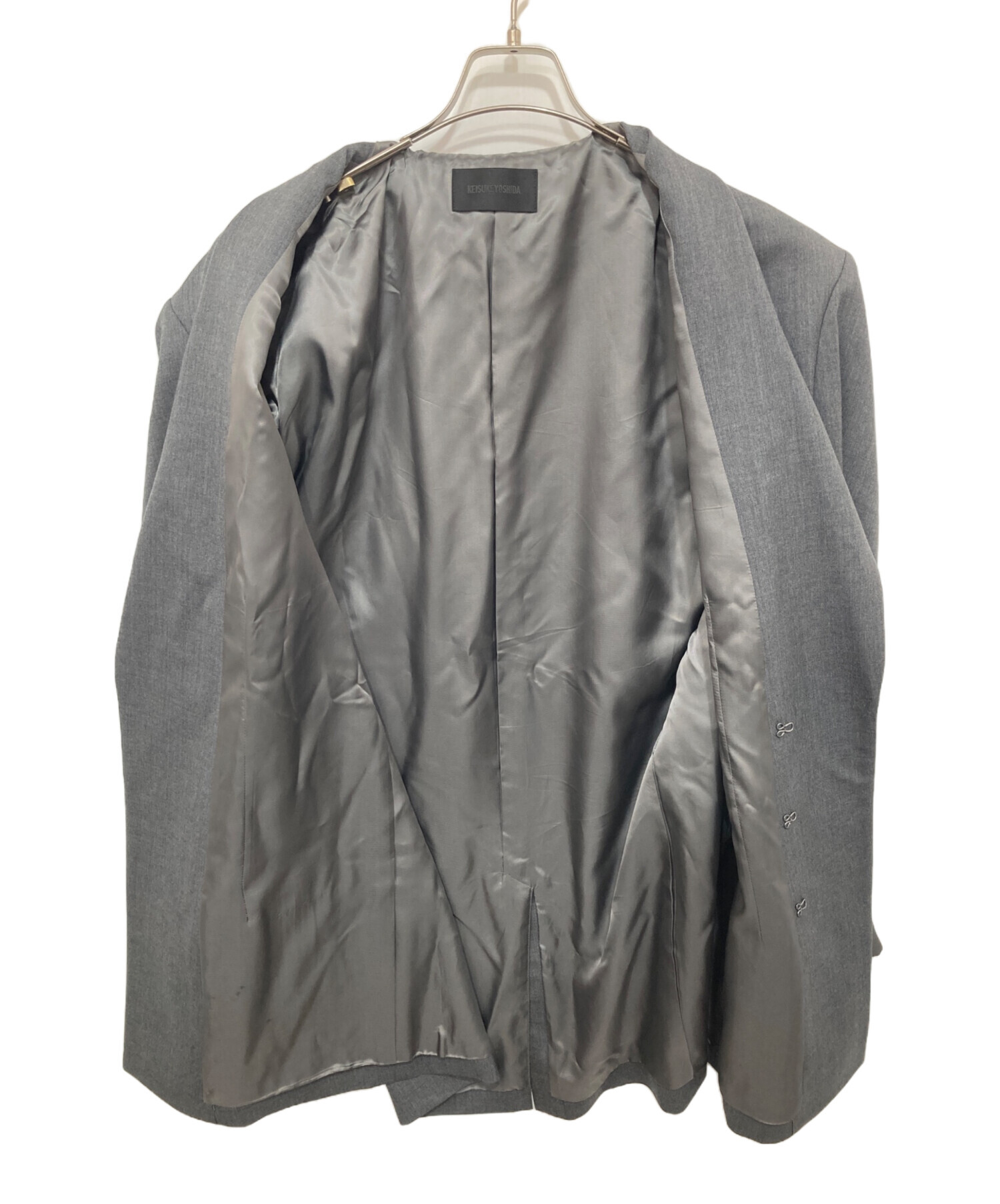 KEISUKEYOSHIDA ケイスケヨシダ　グレーウールテーラードジャケット 中古・古着通販】KEISUKEYOSHIDA (ケイスケヨシダ) Trudge Tailor - B