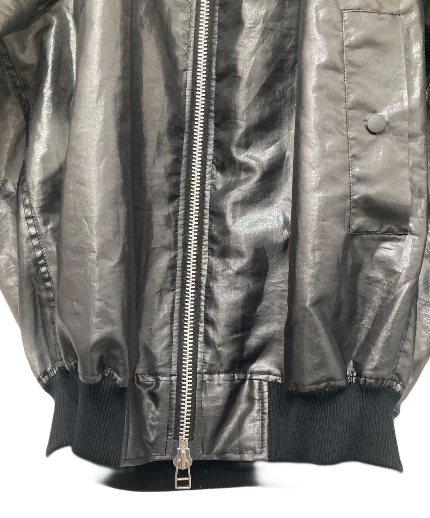 中古・古着通販】ANREALAGE (アンリアレイジ) WIND MA-1 ブラック