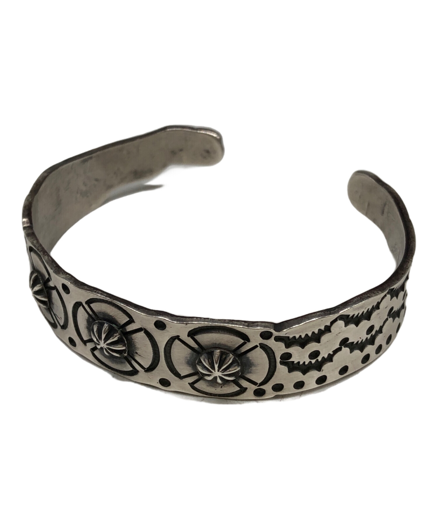 未使用】Navajo/ナバホ ボーリーブス バングル スタンプ アポロ