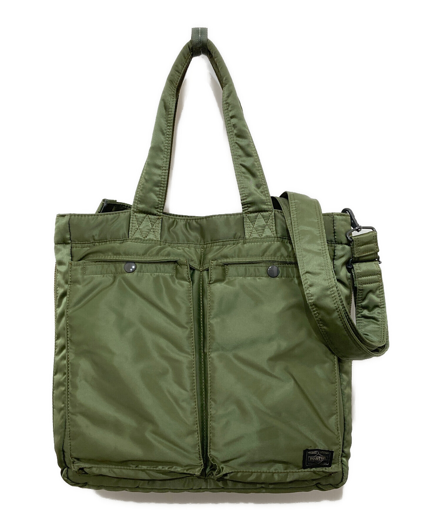 中古・古着通販】PORTER (ポーター) TANKER 2WAY TOTE BAG カーキ 