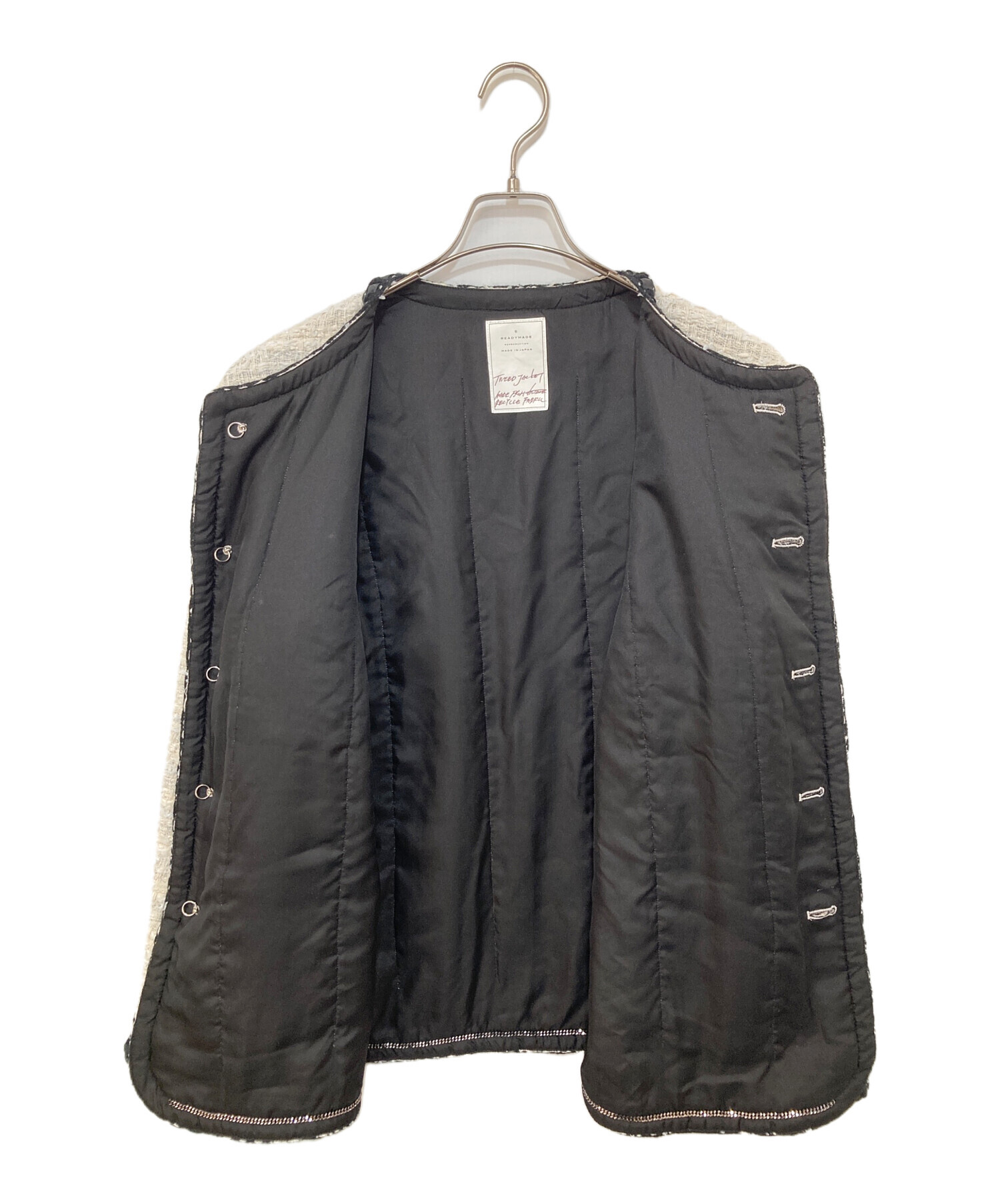 中古・古着通販】READYMADE (レディメイド) TWEED JACKET/WHITE