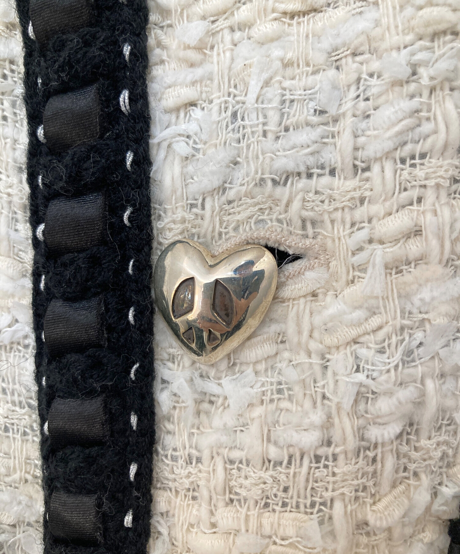 中古・古着通販】READYMADE (レディメイド) TWEED JACKET/WHITE 