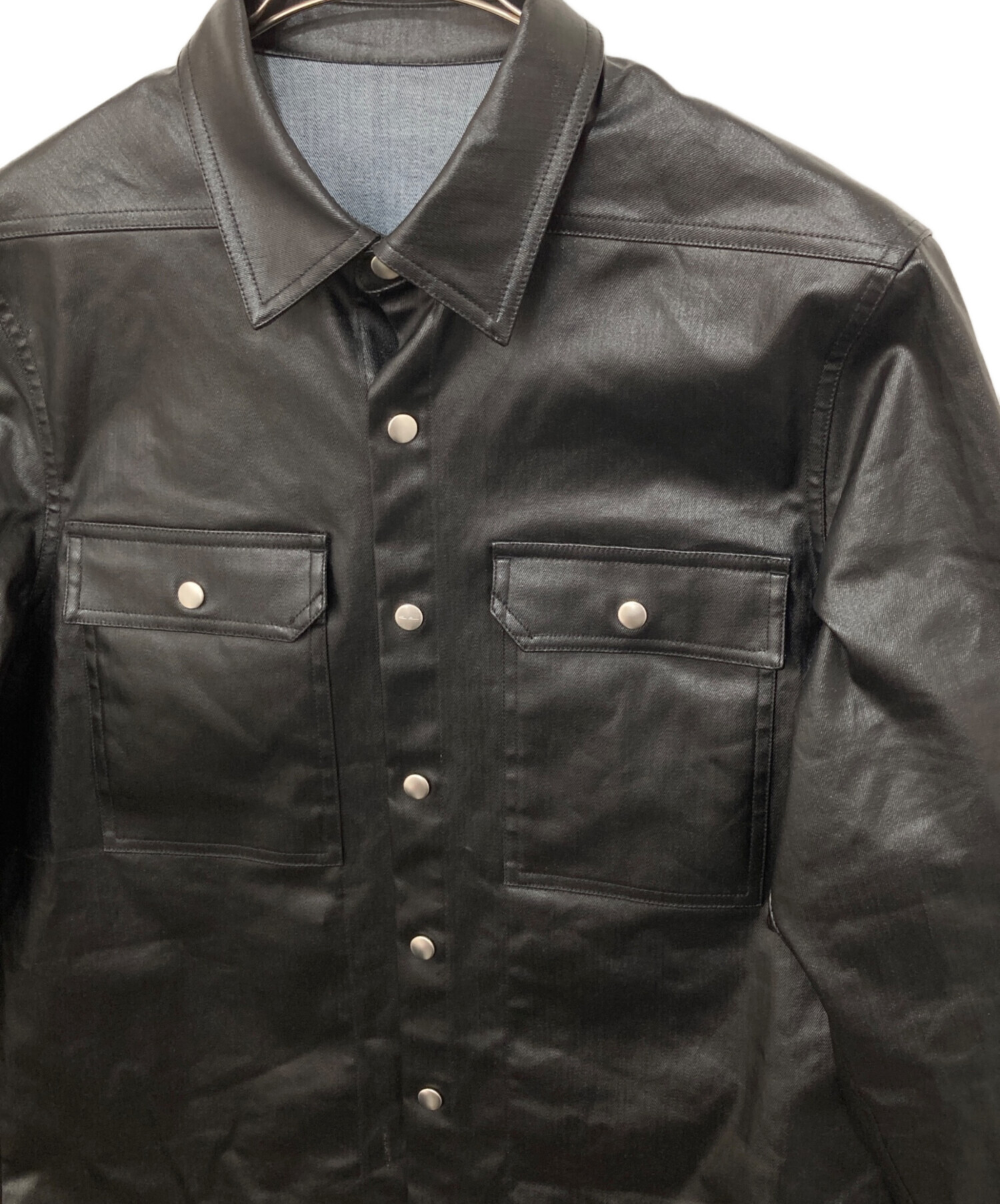 中古・古着通販】RICK OWENS (リックオウエンス) OUTERSHIRT ブラック