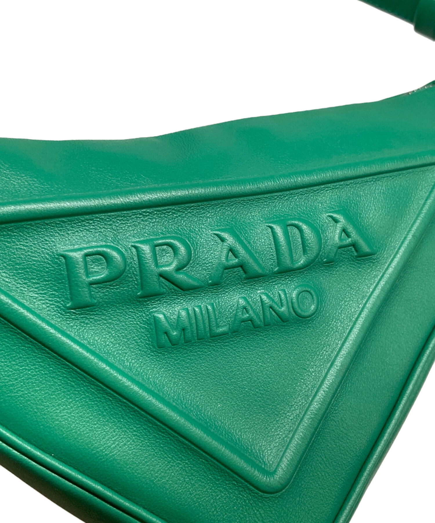 中古・古着通販】PRADA (プラダ) トライアングル カーフレザー