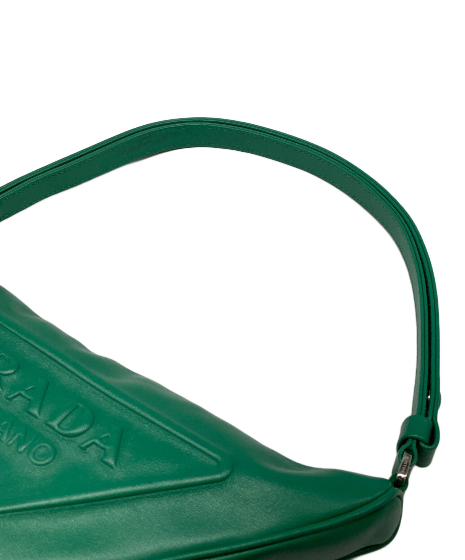 中古・古着通販】PRADA (プラダ) トライアングル カーフレザー
