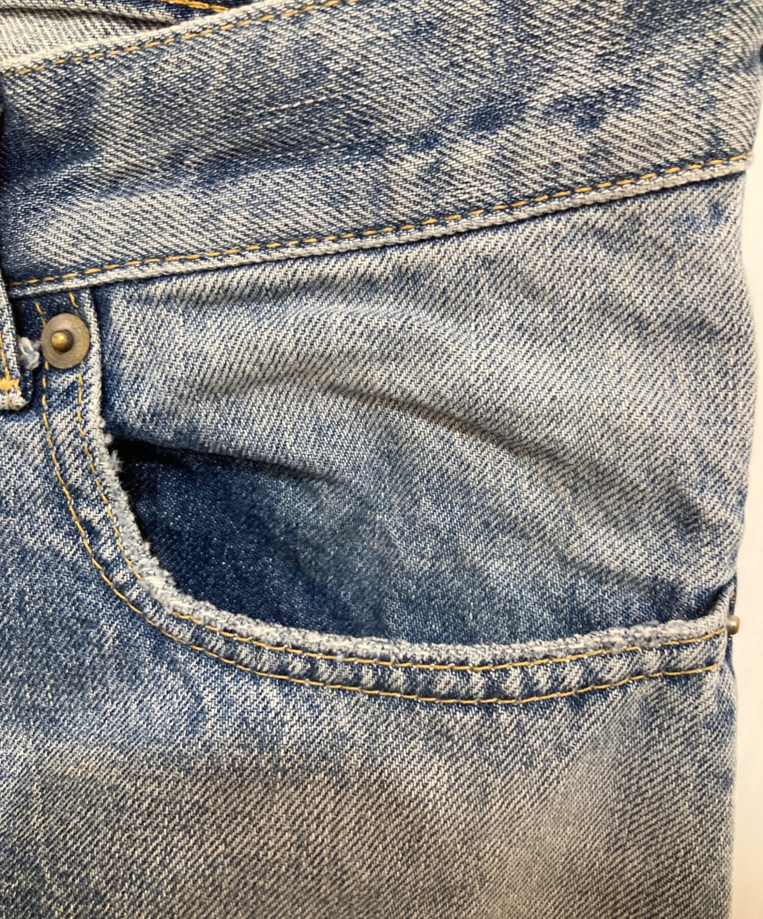 中古・古着通販】ok.soon (オクスン) original wide denim インディゴ