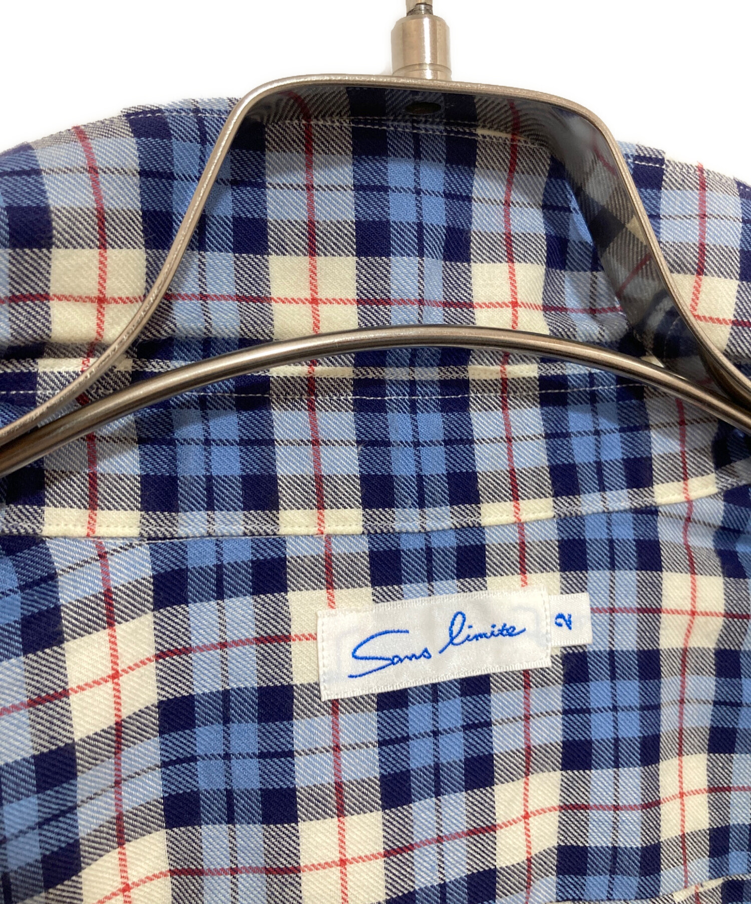 Sans limite ウール　ボタンダウンシャツ Sans limite ウール ボタンダウンシャツ Sans limite ウール