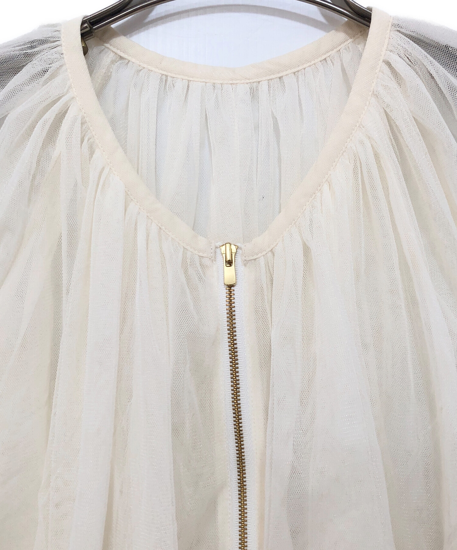 中古・古着通販】Diagram (ダイアグラム) ギャザーチュールブルゾン