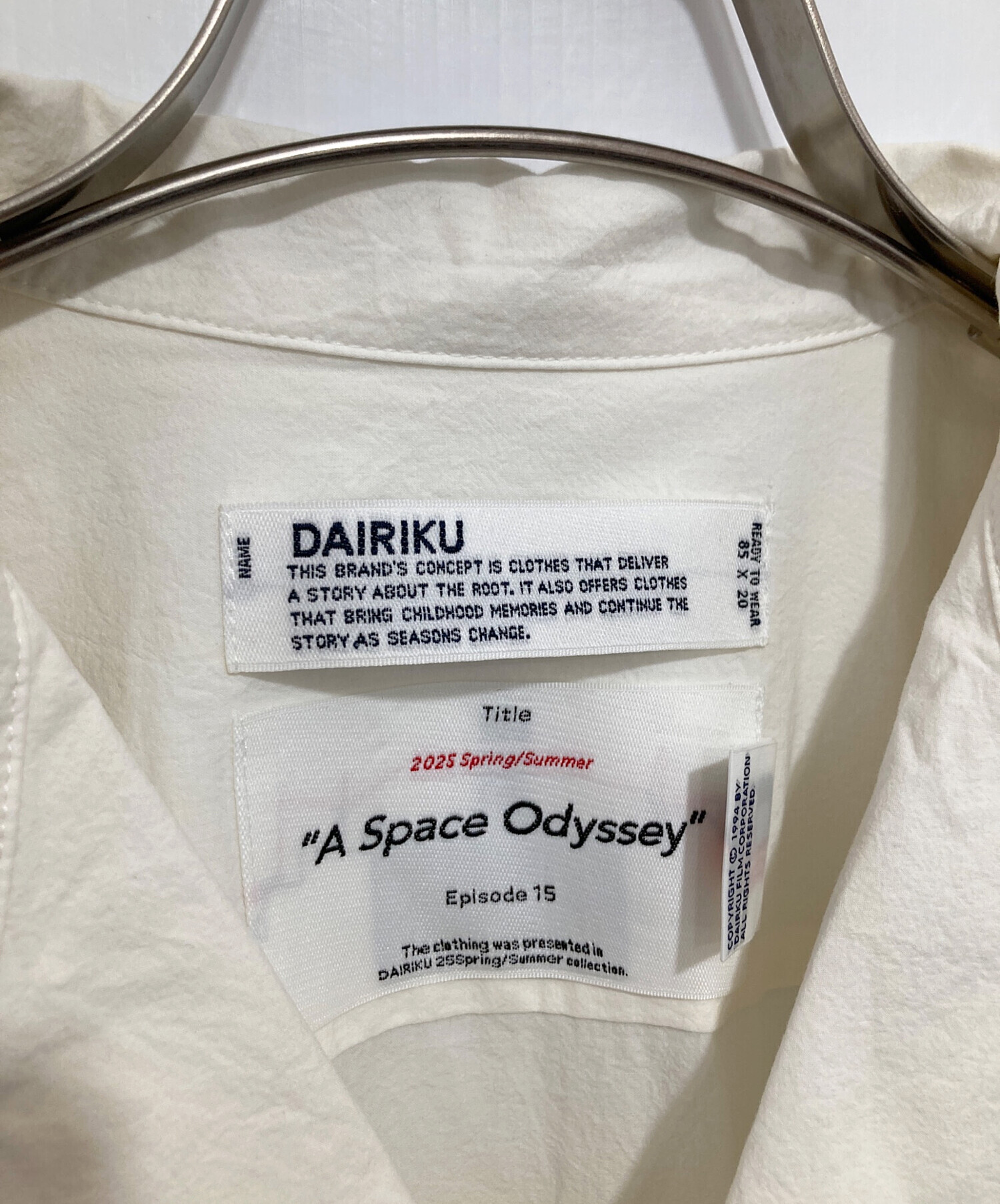 中古・古着通販】DAIRIKU (ダイリク) EMBROIDARY H-S RIB SHIRT（エン 