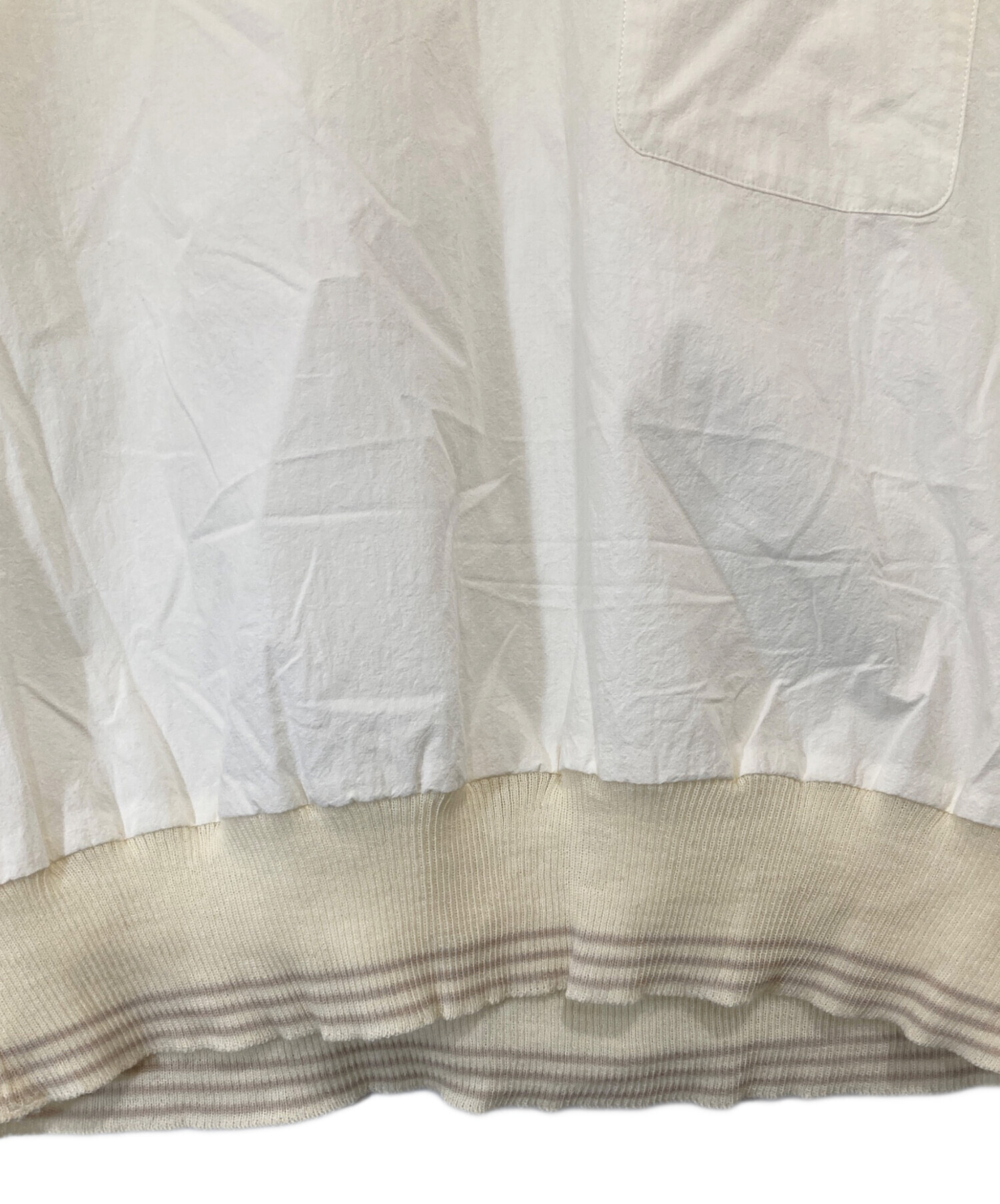 中古・古着通販】DAIRIKU (ダイリク) EMBROIDARY H-S RIB SHIRT（エン