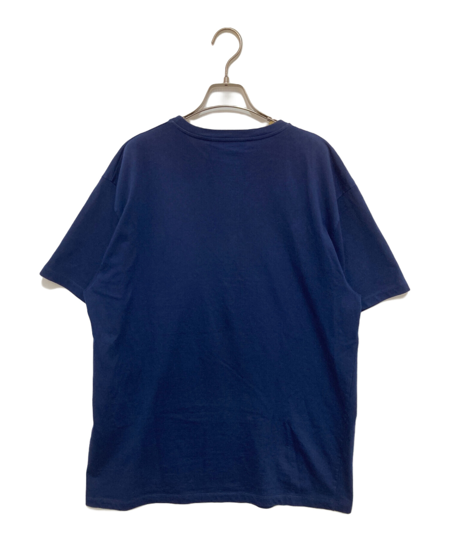 中古・古着通販】GUCCI (グッチ) プリントTシャツ ネイビー サイズ:L 