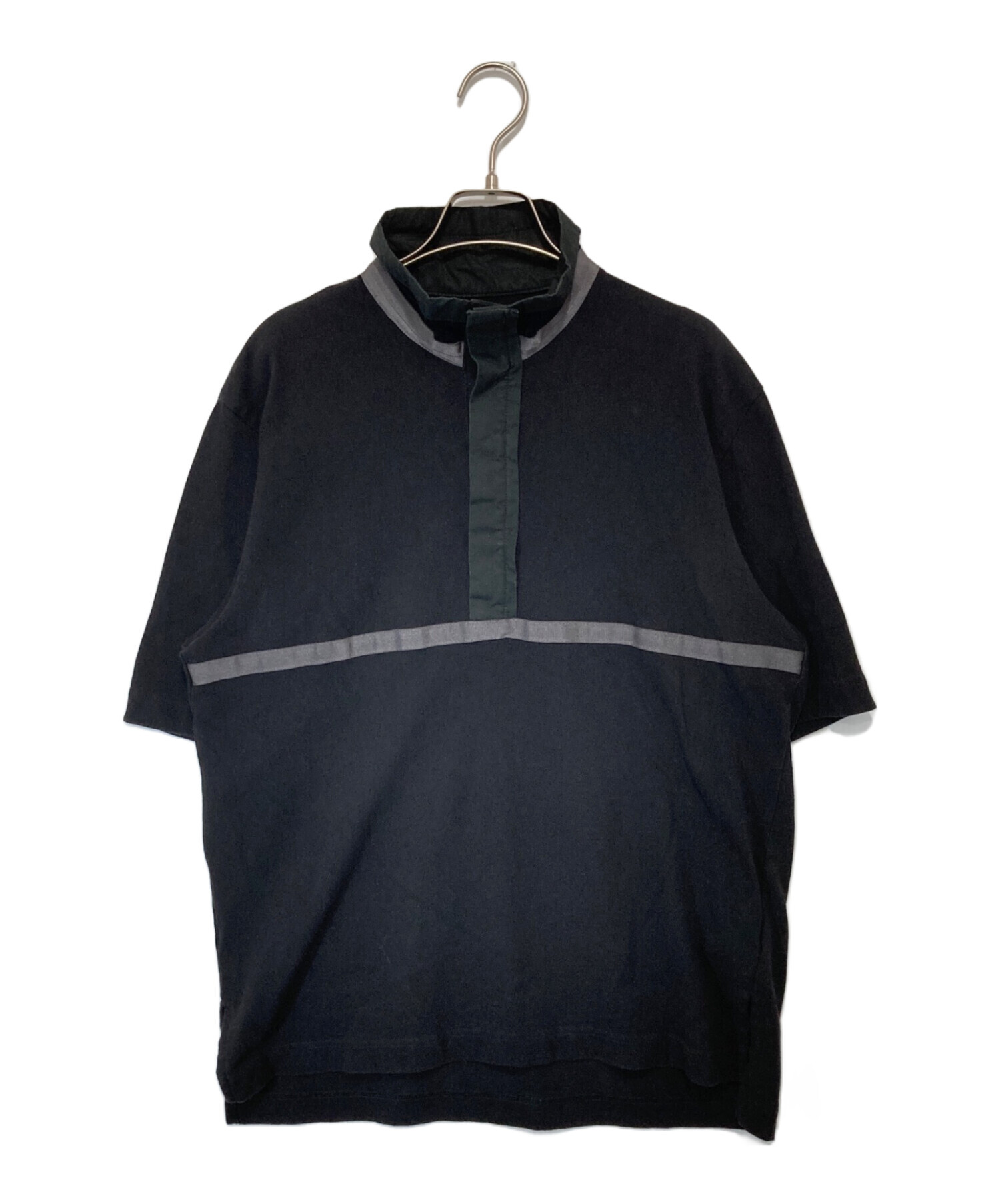 中古・古着通販】sacai (サカイ) 切替ポロシャツ 20-02281M ブラック