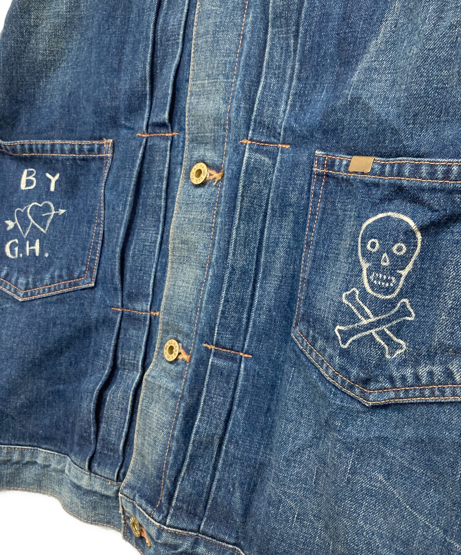 中古・古着通販】GLAD HAND (グラッドハンド) LIZZY Denim Jacket HAND