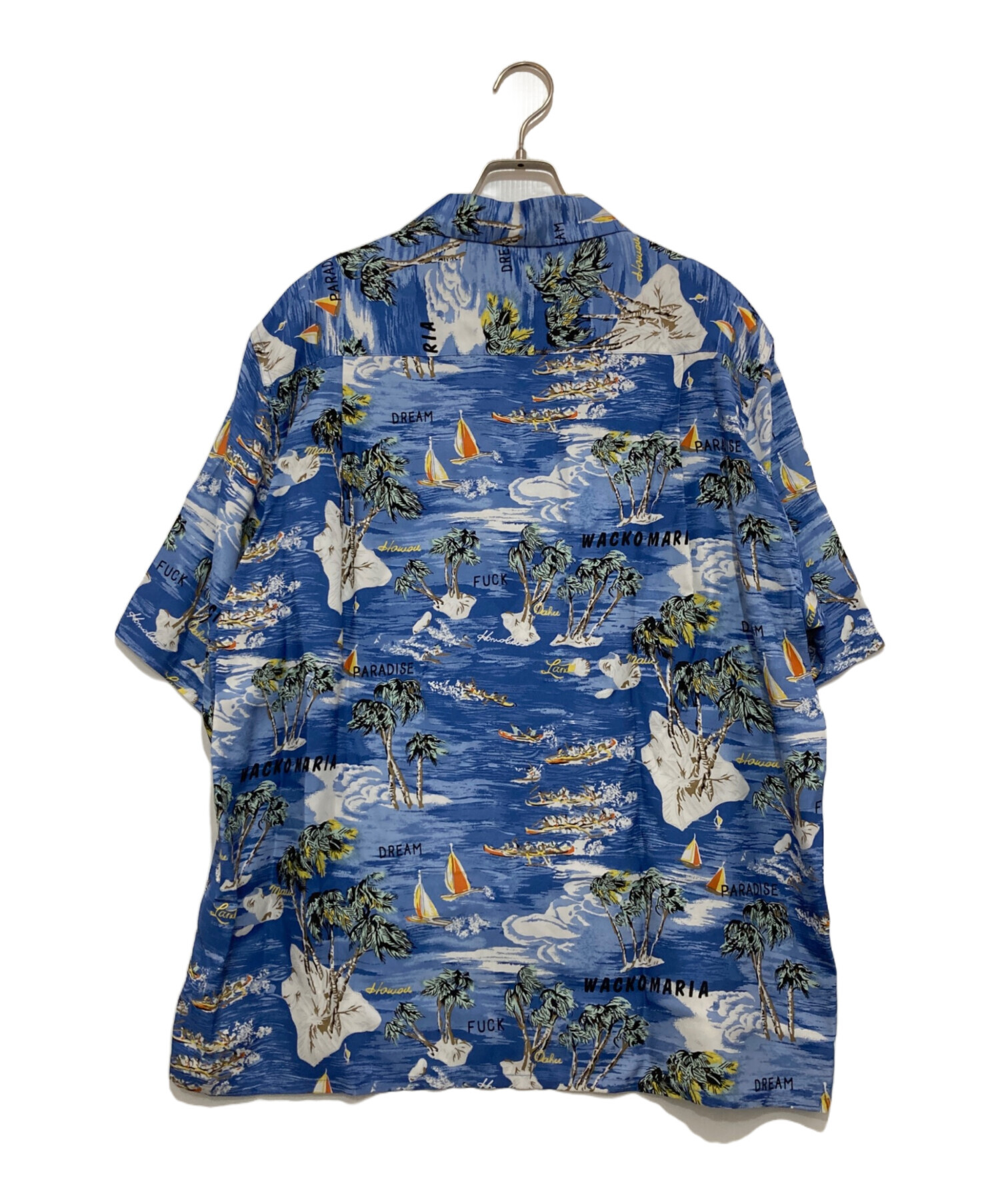 WACKO MARIA  / HAWAIIAN SHIRT/ ライトブルー 中古・古着通販】WACKO MARIA (ワコマリア) HAWAIIAN SHIRT ブルー