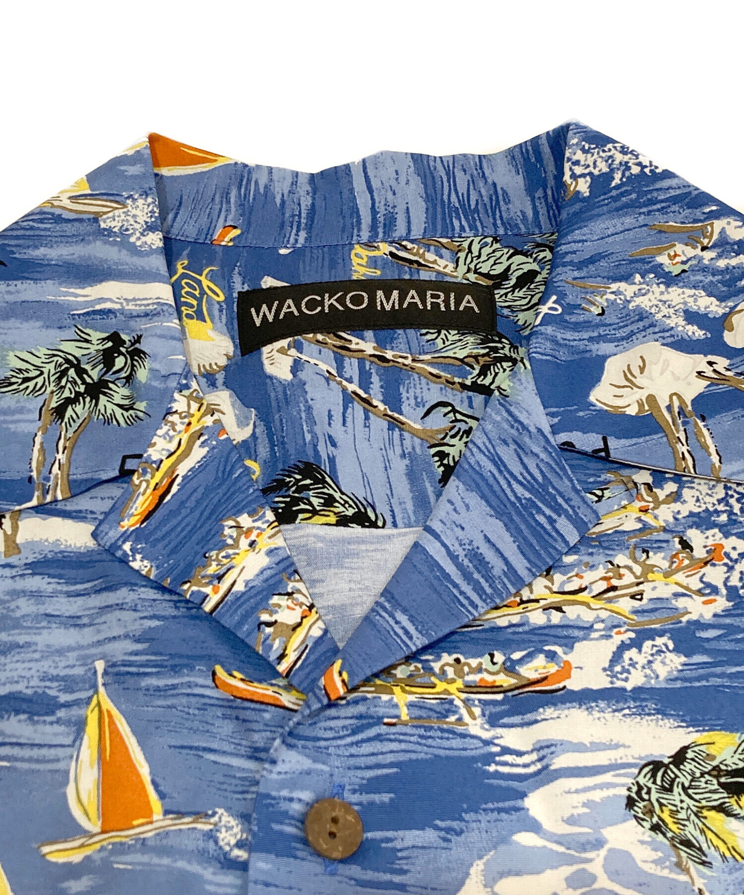 中古・古着通販】WACKO MARIA (ワコマリア) HAWAIIAN SHIRT ブルー