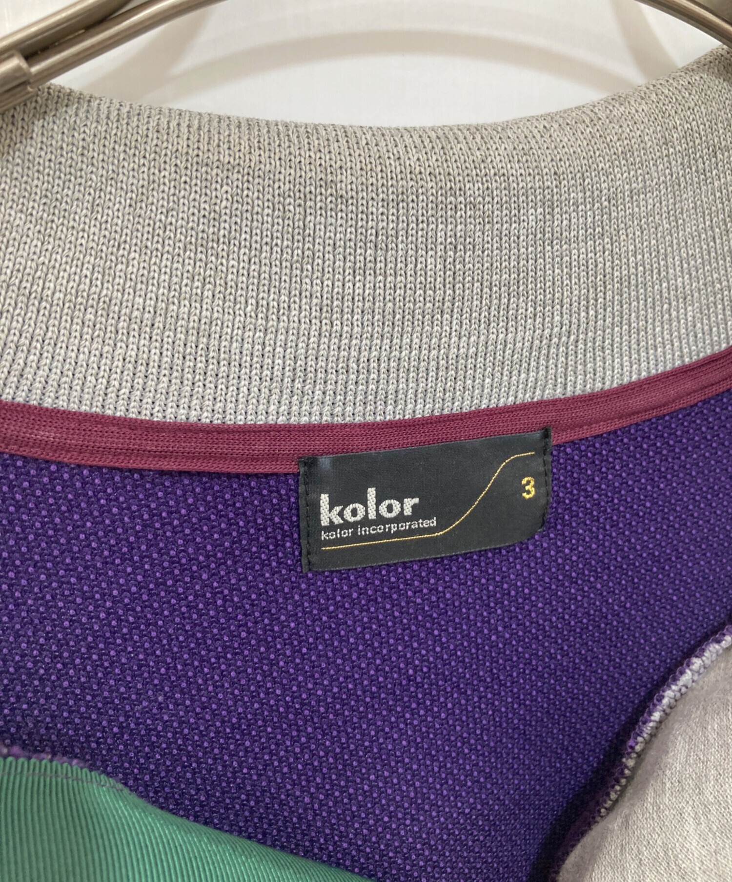中古・古着通販】KOLOR (カラー) 22SS ドッキングポロシャツ 23SCM