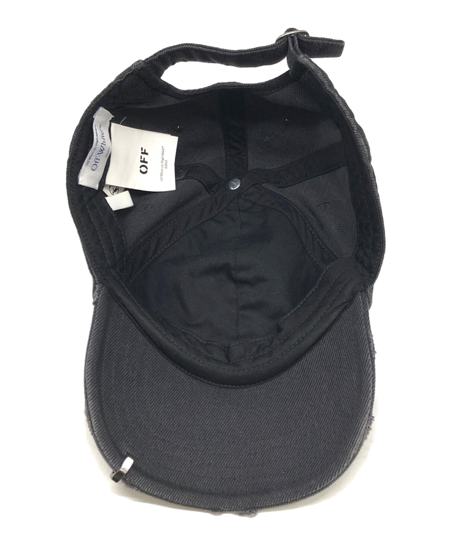 中古・古着通販】OFFWHITE (オフホワイト) Distressed Denim Baseball 