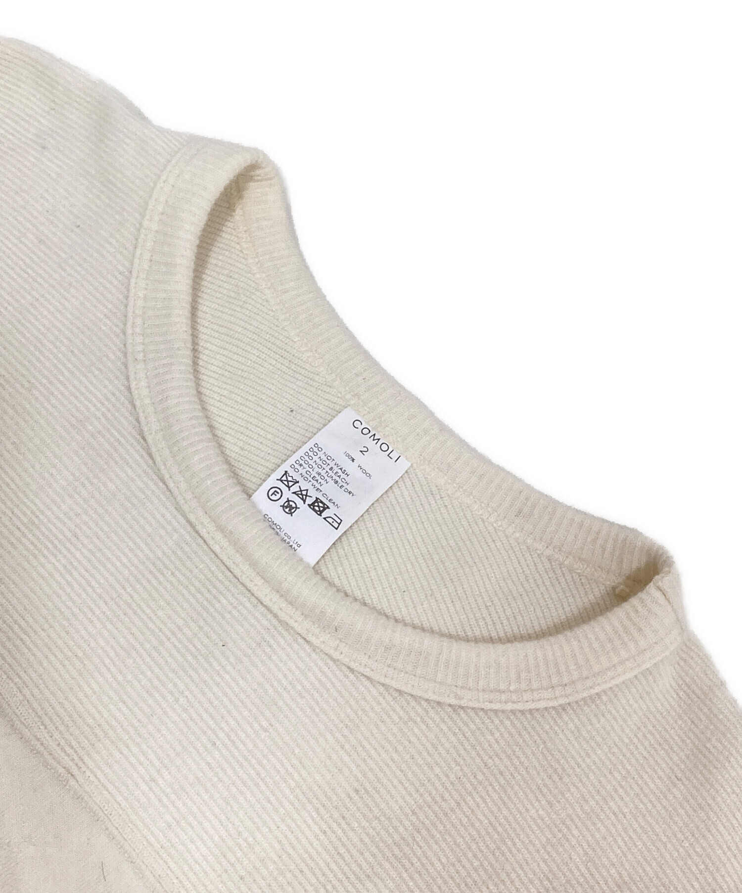中古・古着通販】COMOLI (コモリ) 22AW ウールフットボールT 中古・古着通販】COMOLI (コモリ) 22AW ウールフットボールT