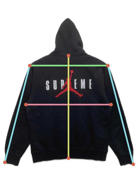 シュプリーム ナイキ サイズ:M Jordan Hooded Sweatshirt ロゴプリント 