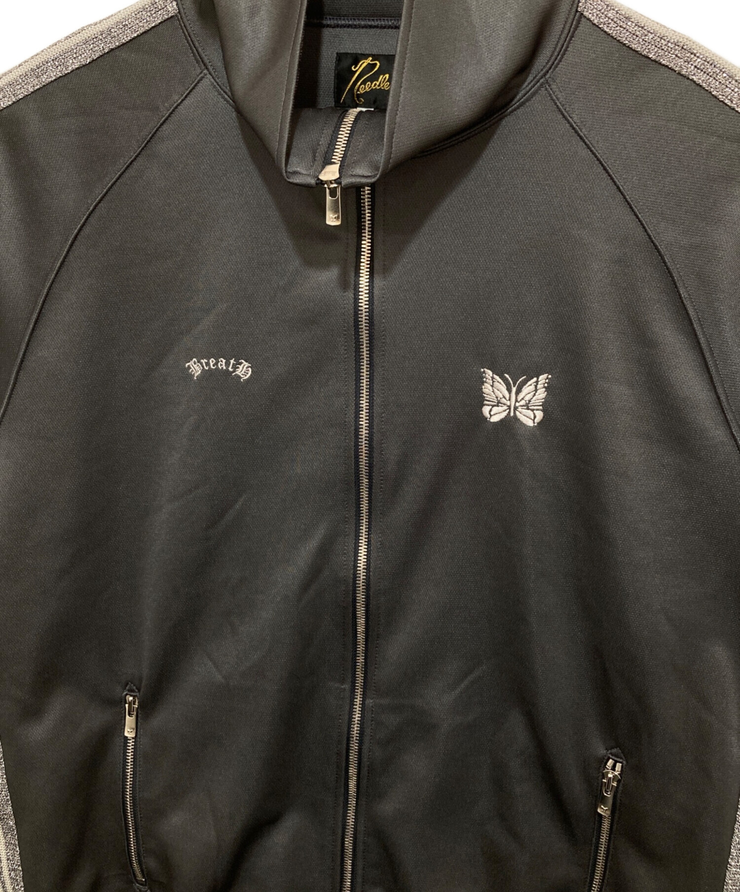 Needles ブラック　グレー　トラックジャケット Needles - トラックジャケット XL ブラック グレー 25ss ニードルス