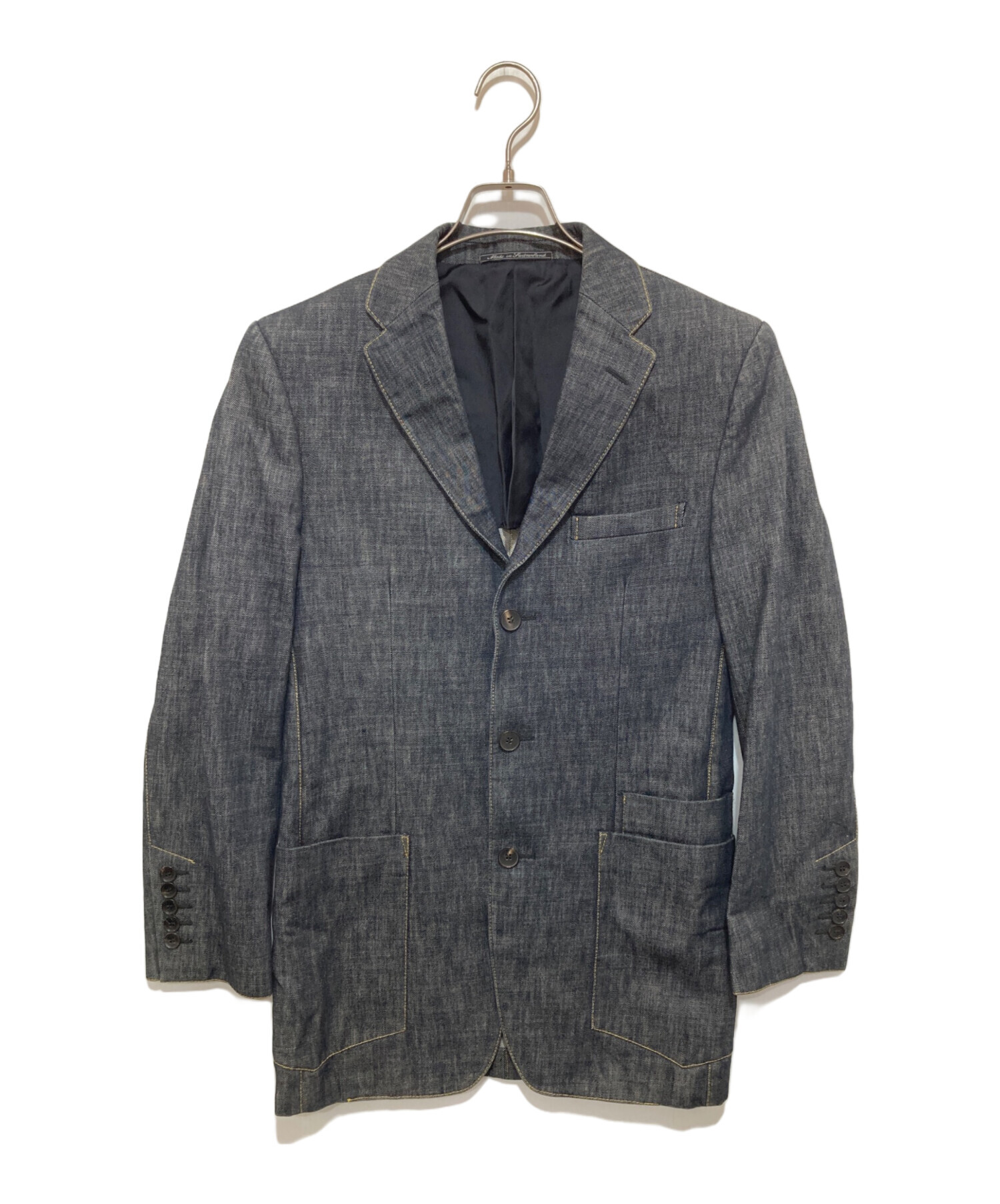 中古・古着通販】GUCCI (グッチ) 3Bテーラードジャケット デニム 中古・古着通販】GUCCI (グッチ) 3Bテーラードジャケット デニム