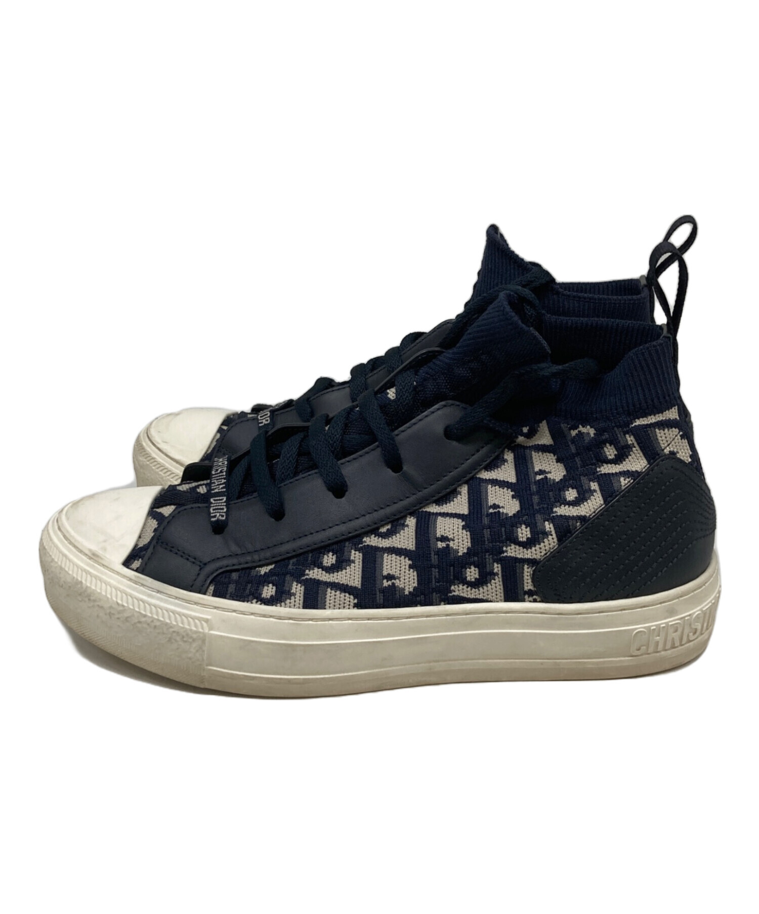 Christian Dior ウォーキンディオール スニーカー 37 ネイビー 中古・古着通販】Christian Dior (クリスチャン ディオール) WALKI'N