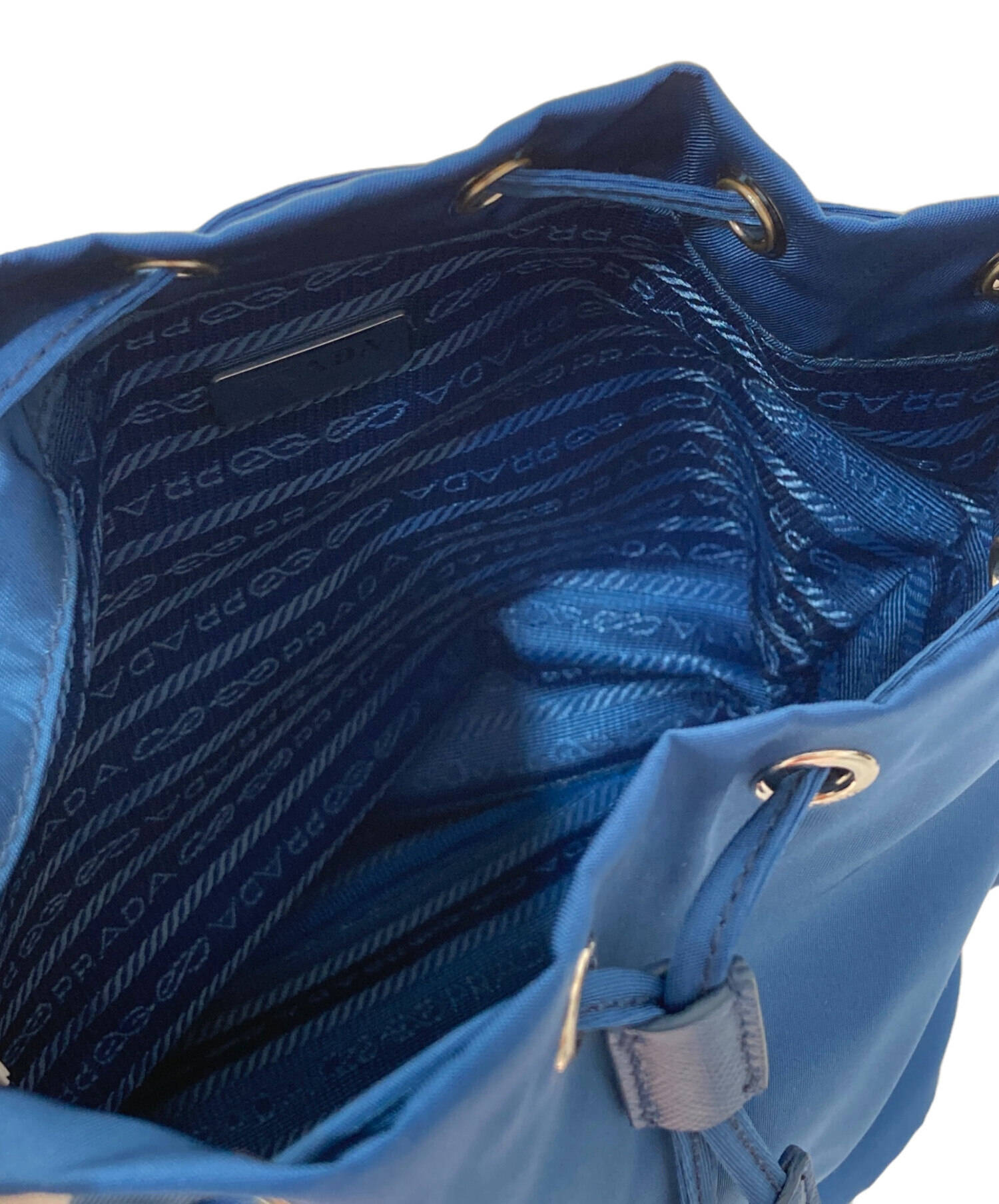 中古・古着通販】PRADA (プラダ) トライアングルロゴ 巾着ポーチ