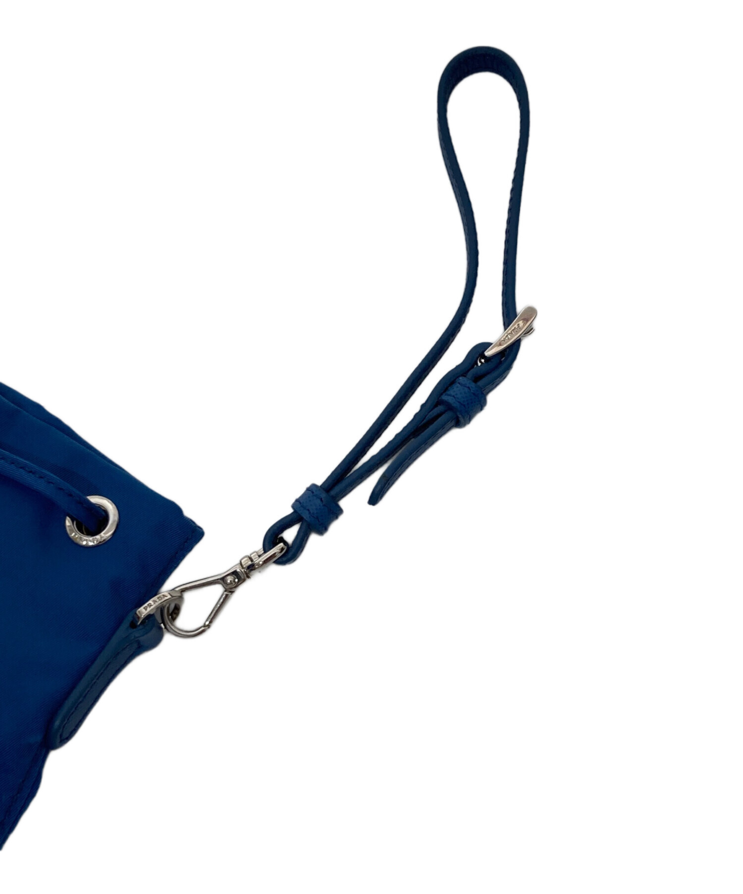 中古・古着通販】PRADA (プラダ) トライアングルロゴ 巾着ポーチ